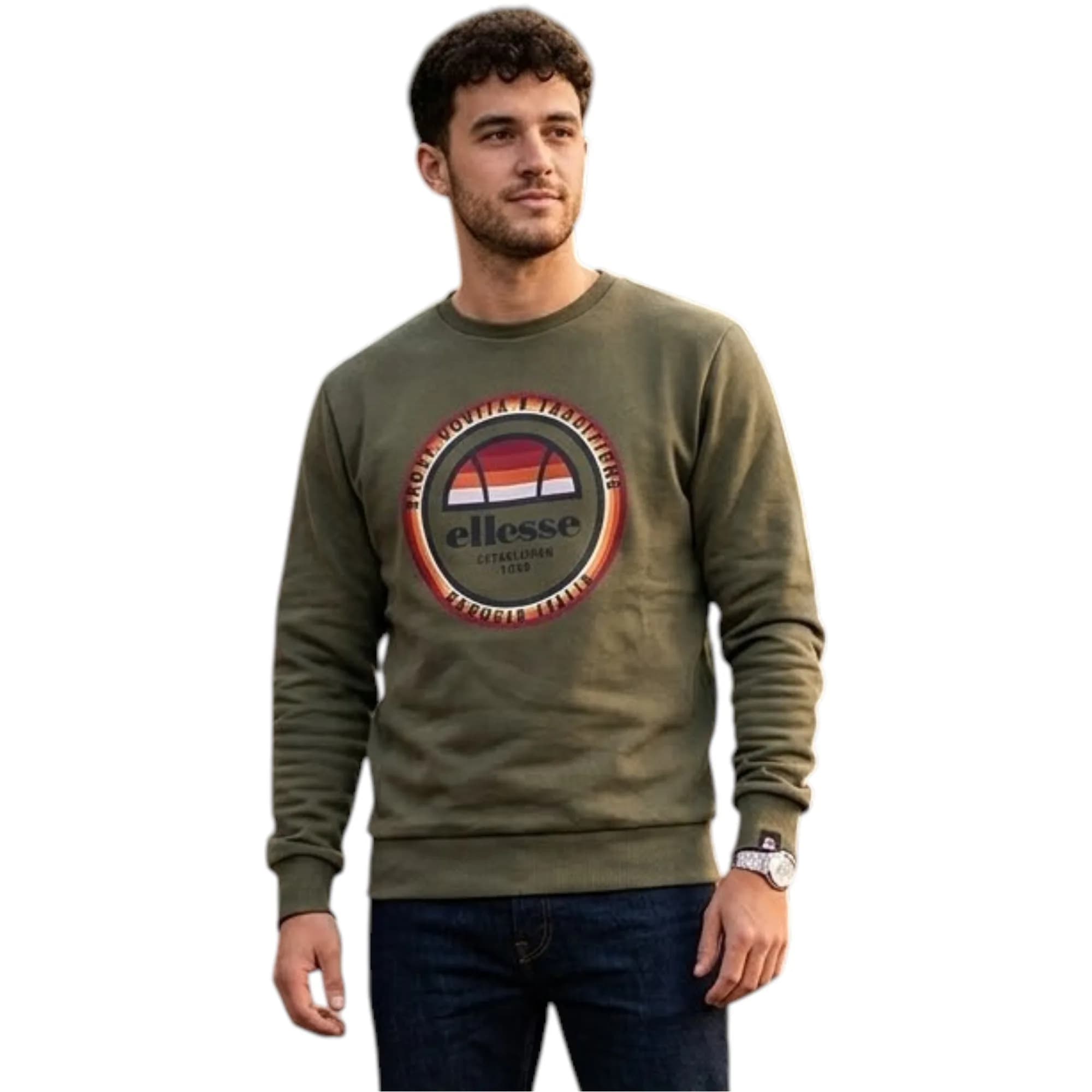 ELLESSE Mens Crew Neck Sweatshirts