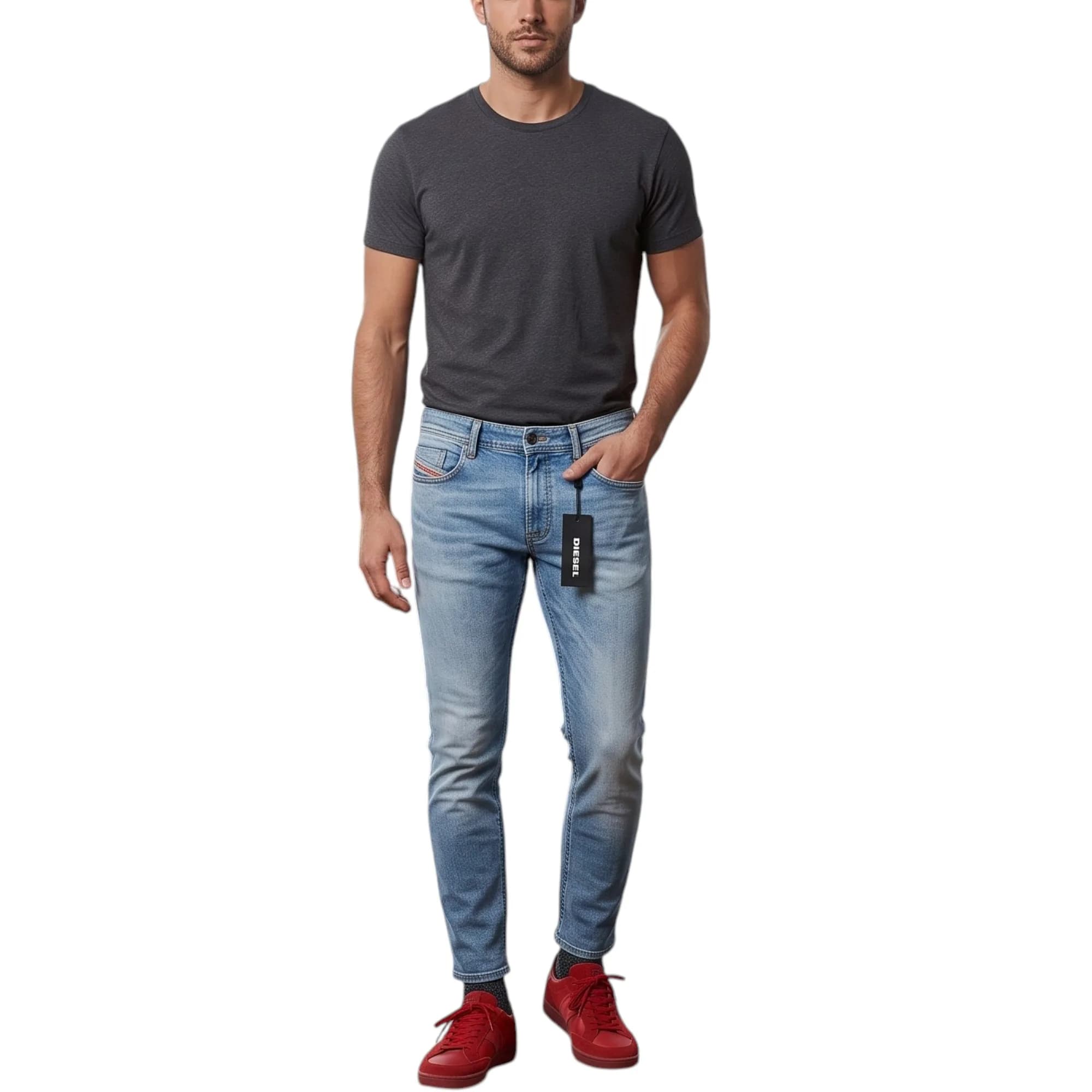 DIESEL THAVAR 0850W Mens Denim Jeans
