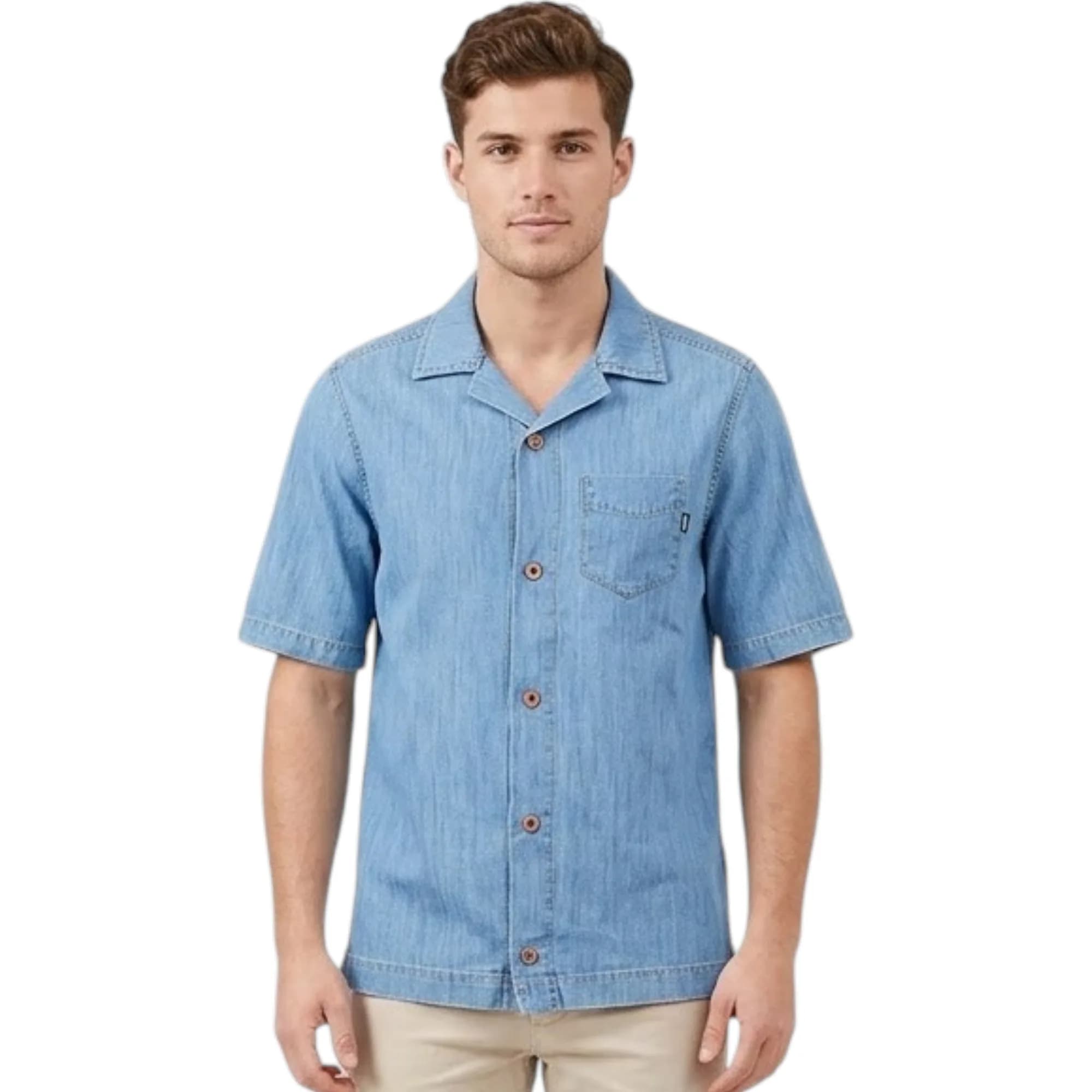 DIESEL D FLOY 0EASL Mens Denim Shirt