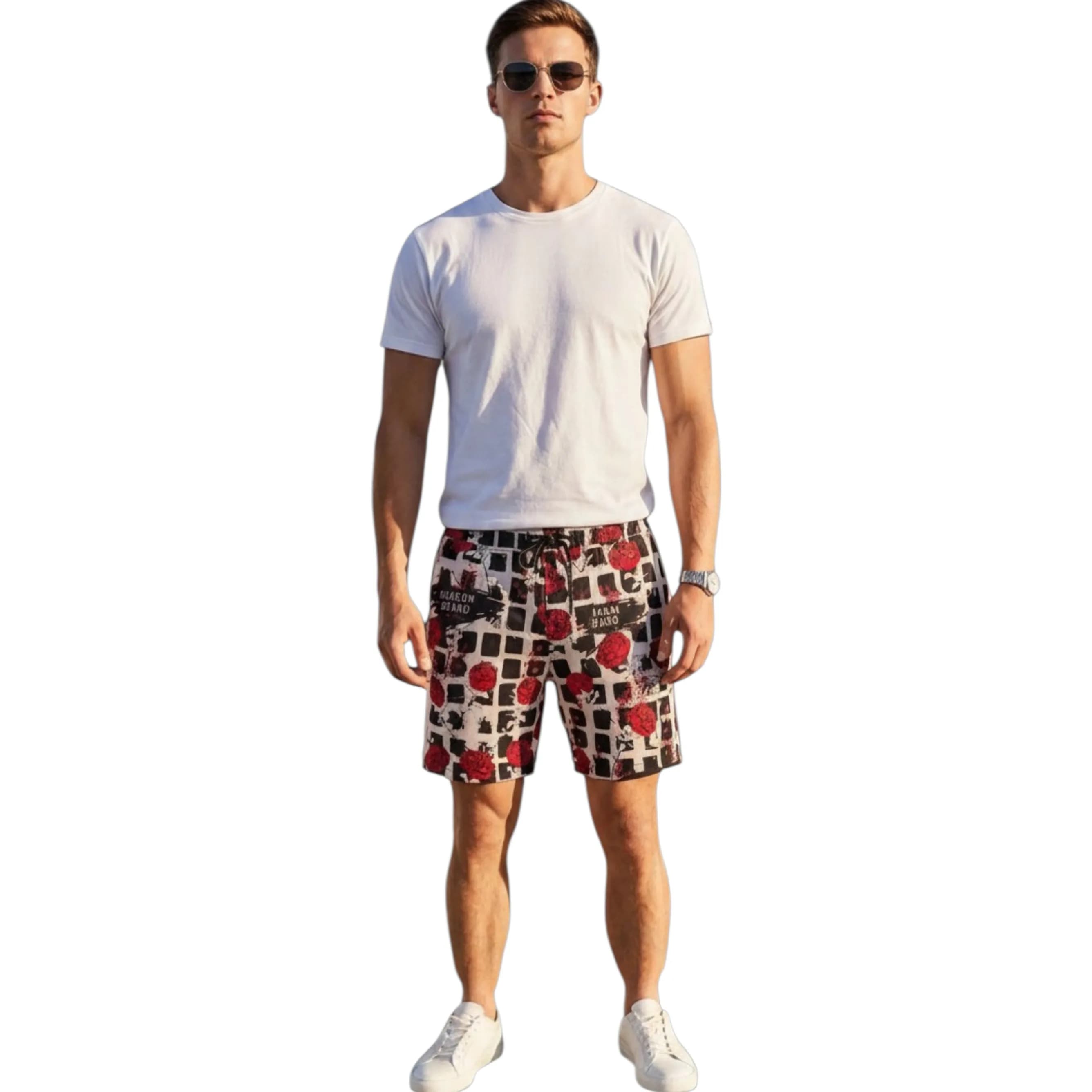 REASON Mens AOP Mesh Shorts