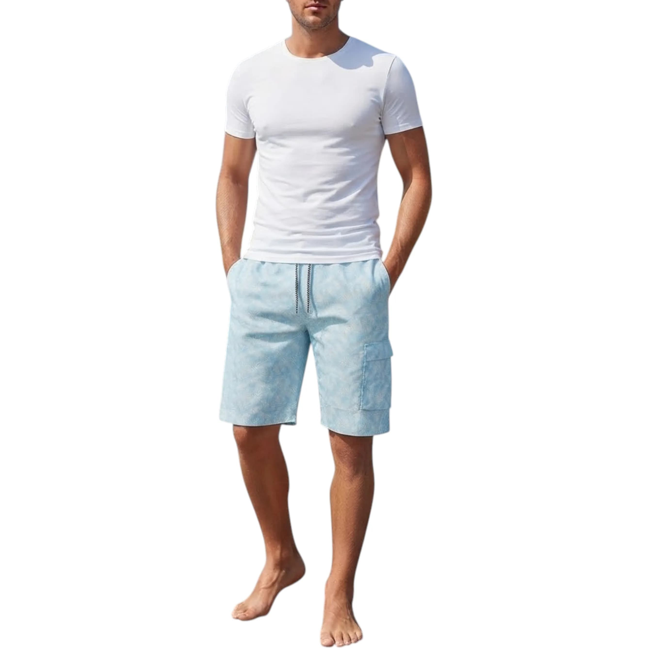 Mens Cargo Swim Shorts