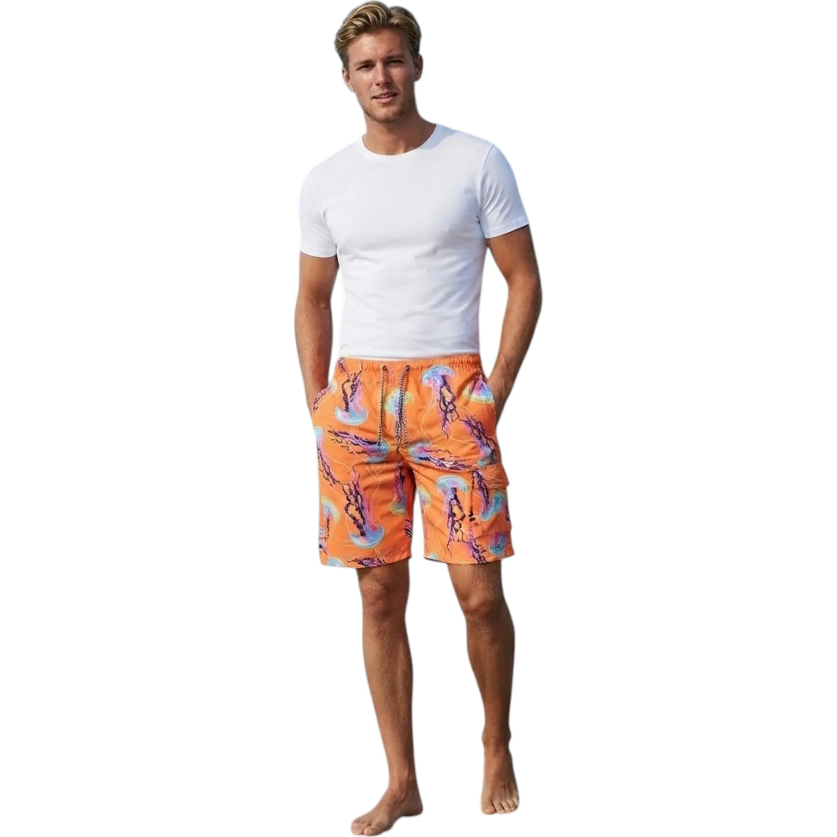 Mens Cargo Swim Shorts
