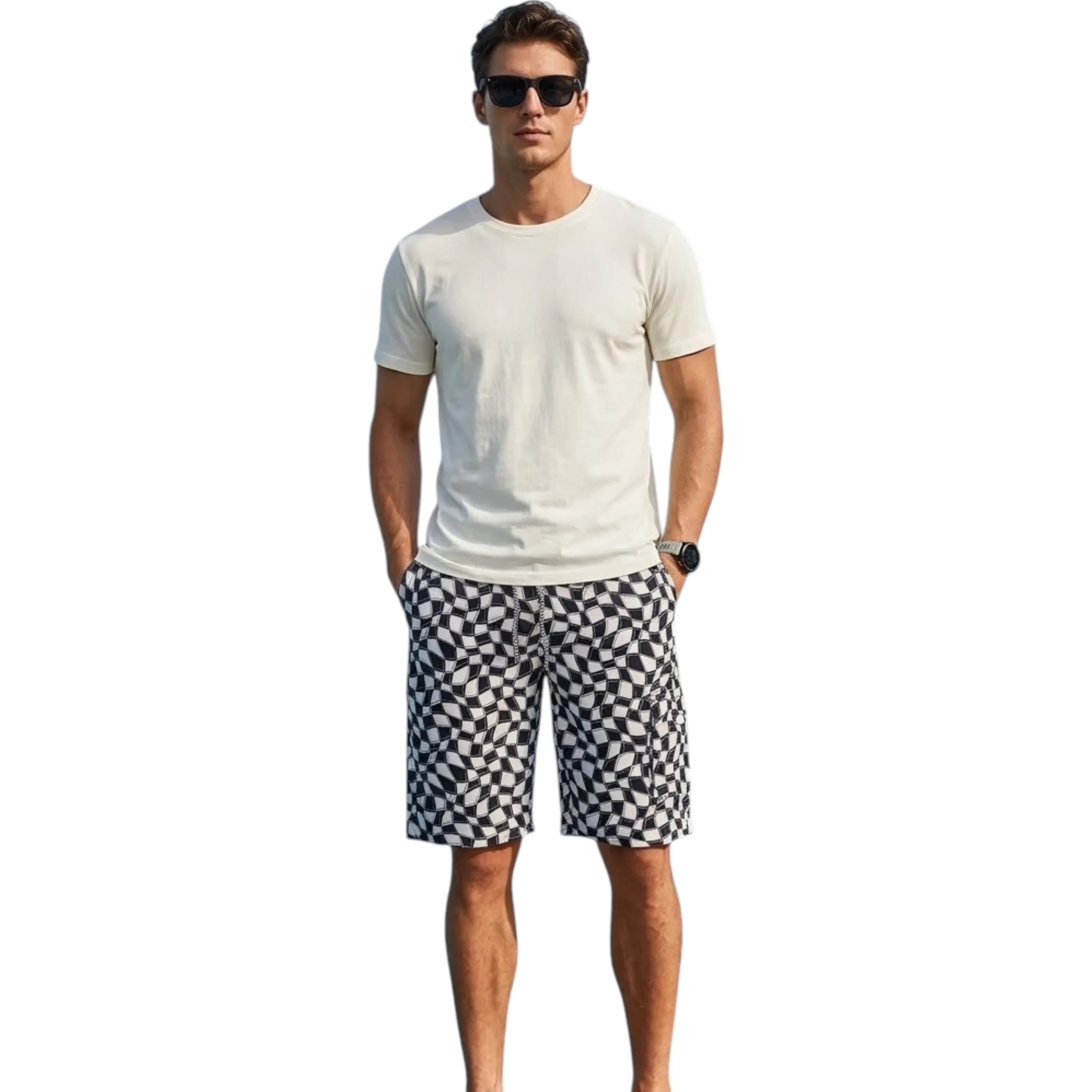 Mens Cargo Swim Shorts