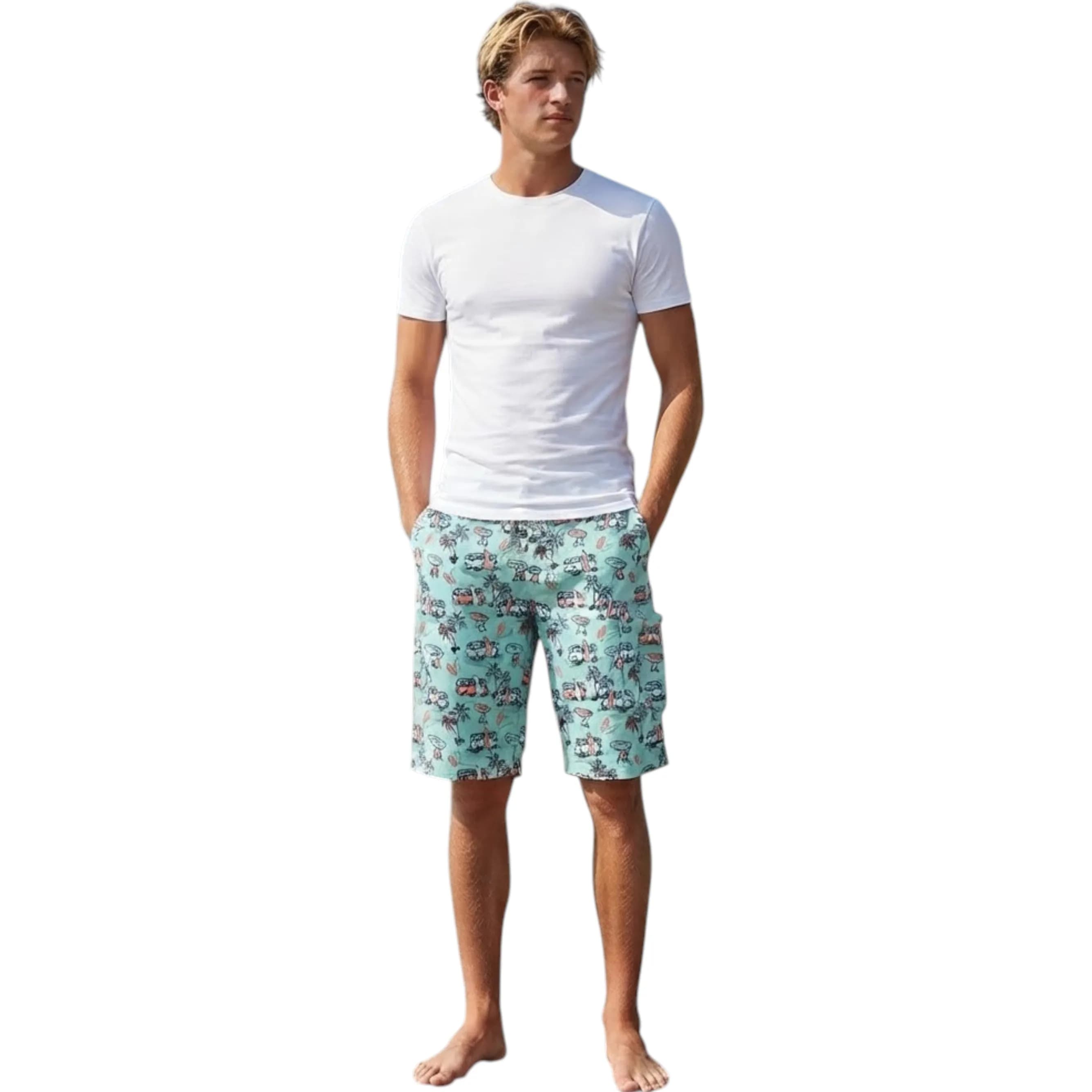 Mens Cargo Swim Shorts