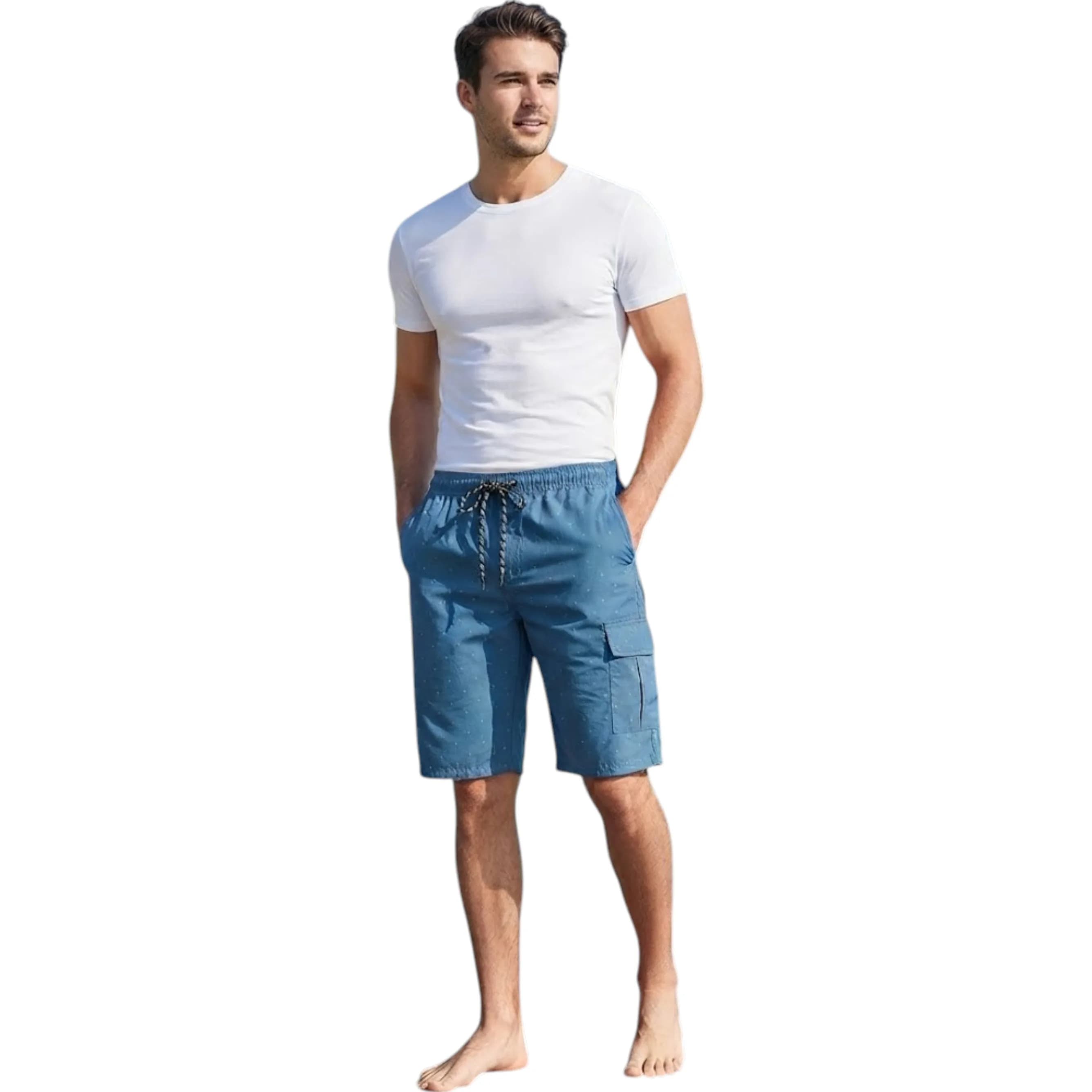 Mens Cargo Swim Shorts