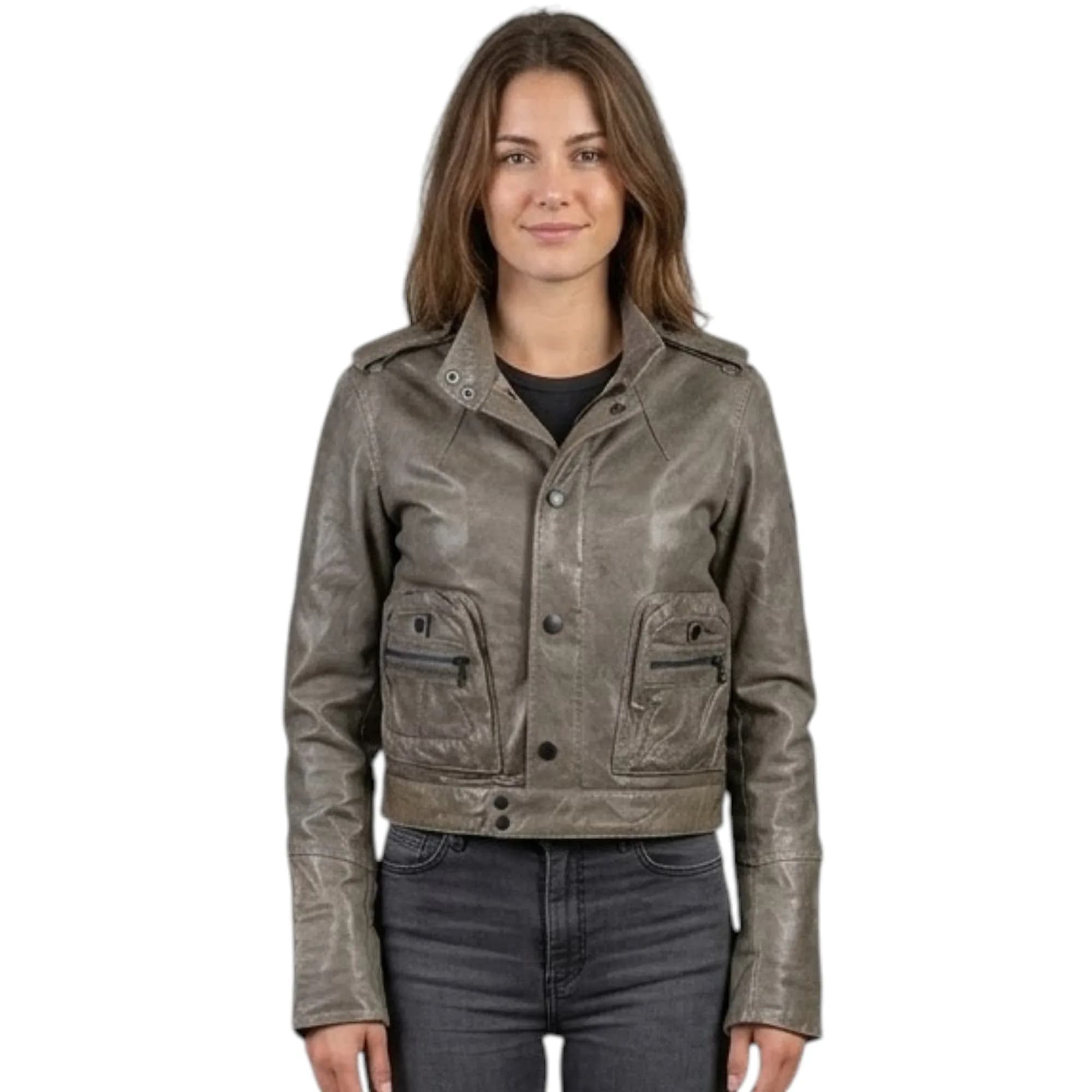 DIESEL L LAMBRUS Womens Biker Jacket