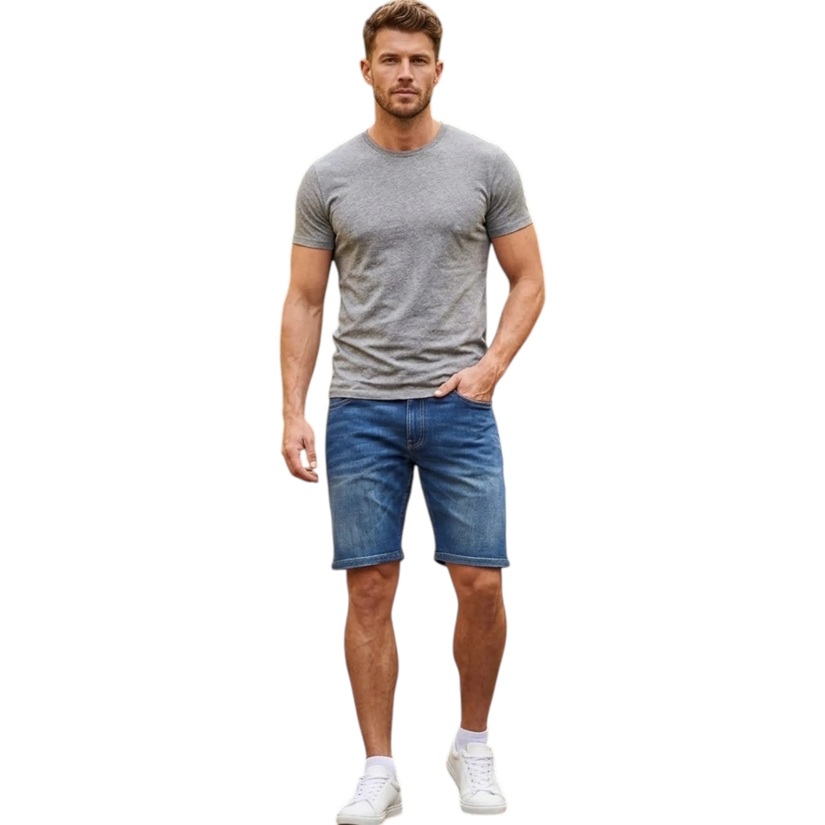 Harmont & Blaine Mens Denim Shorts 
