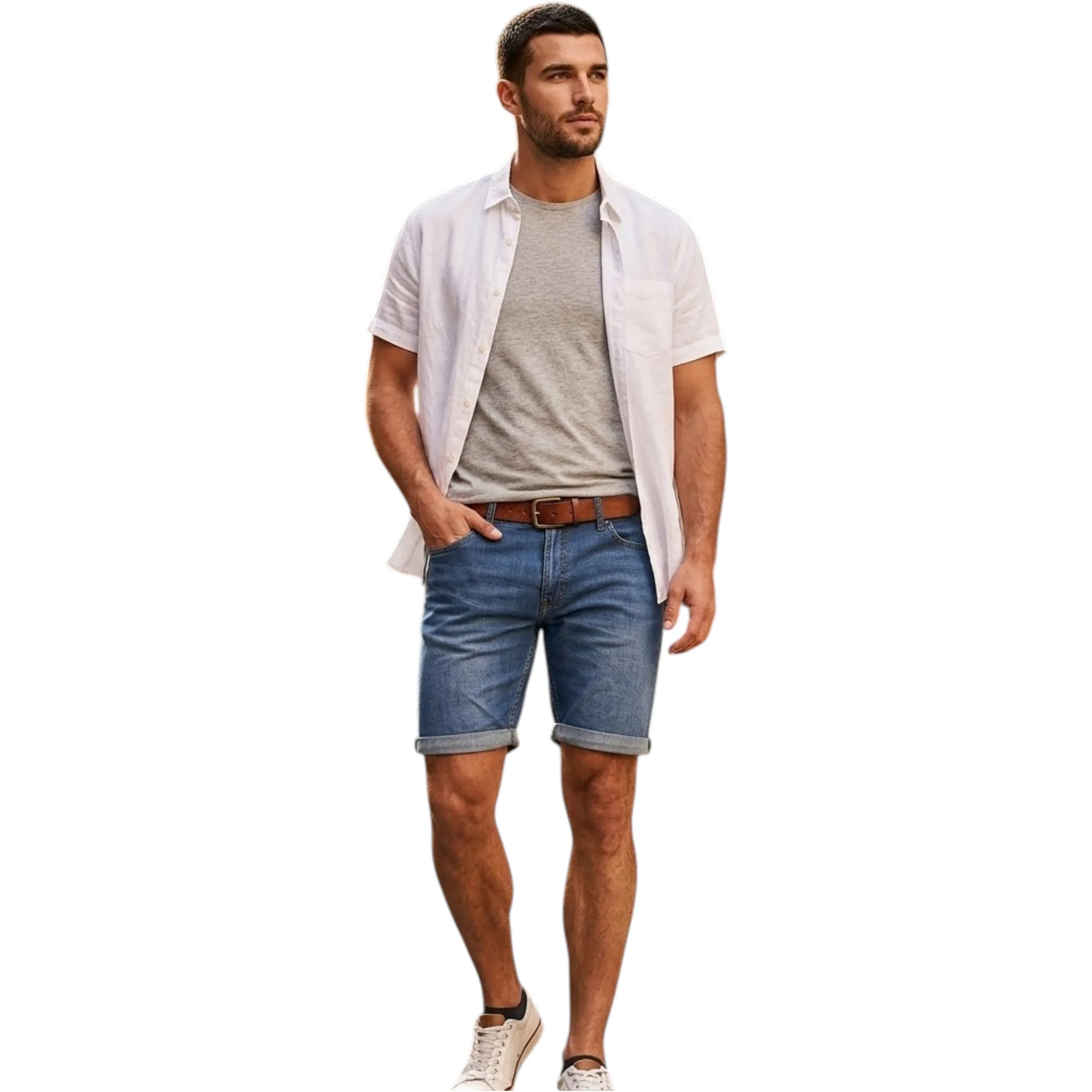 Harmont & Blaine Mens Denim Shorts