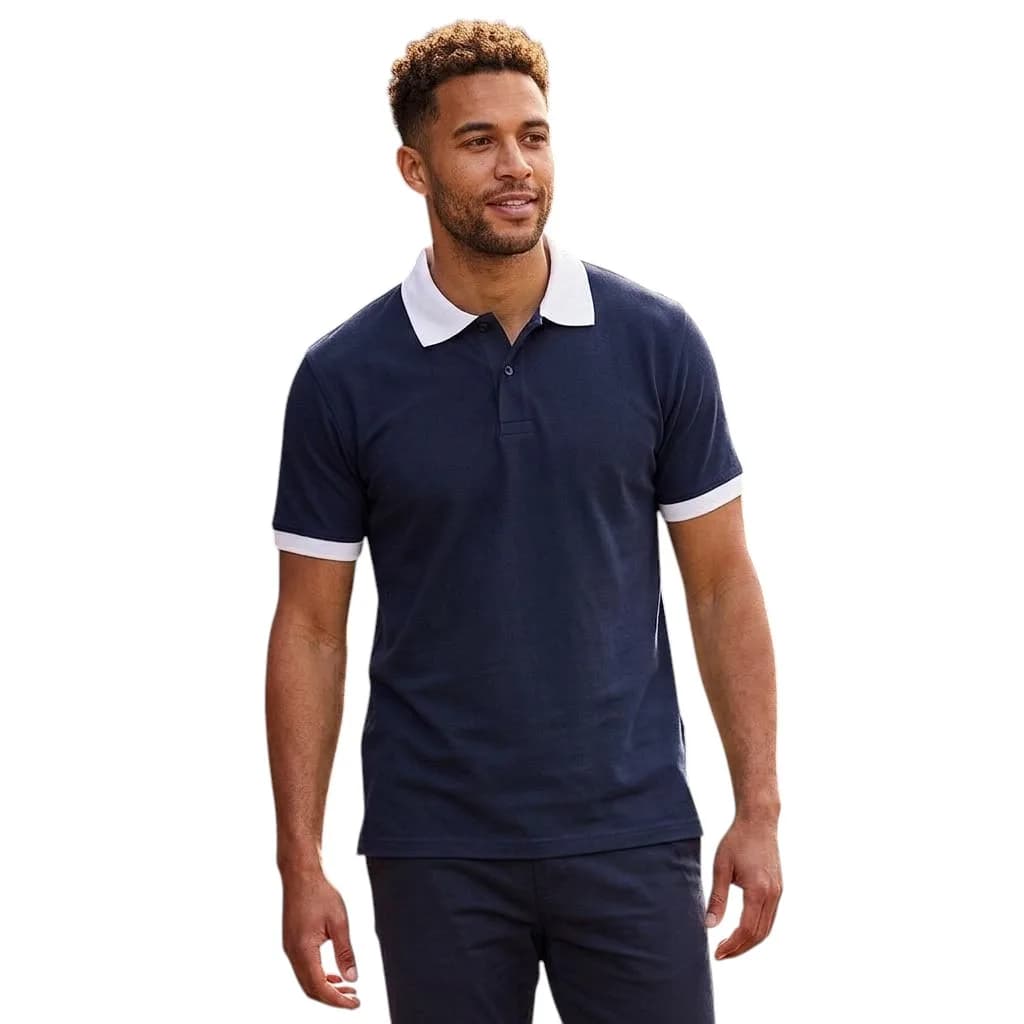 SOL'S Polo Contrast Collar Pique Mens T-Shirt 