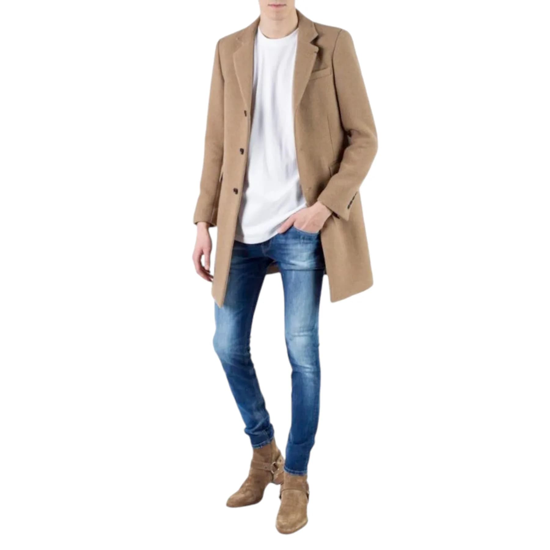 DIESEL W-KAROLL Mens Overcoat