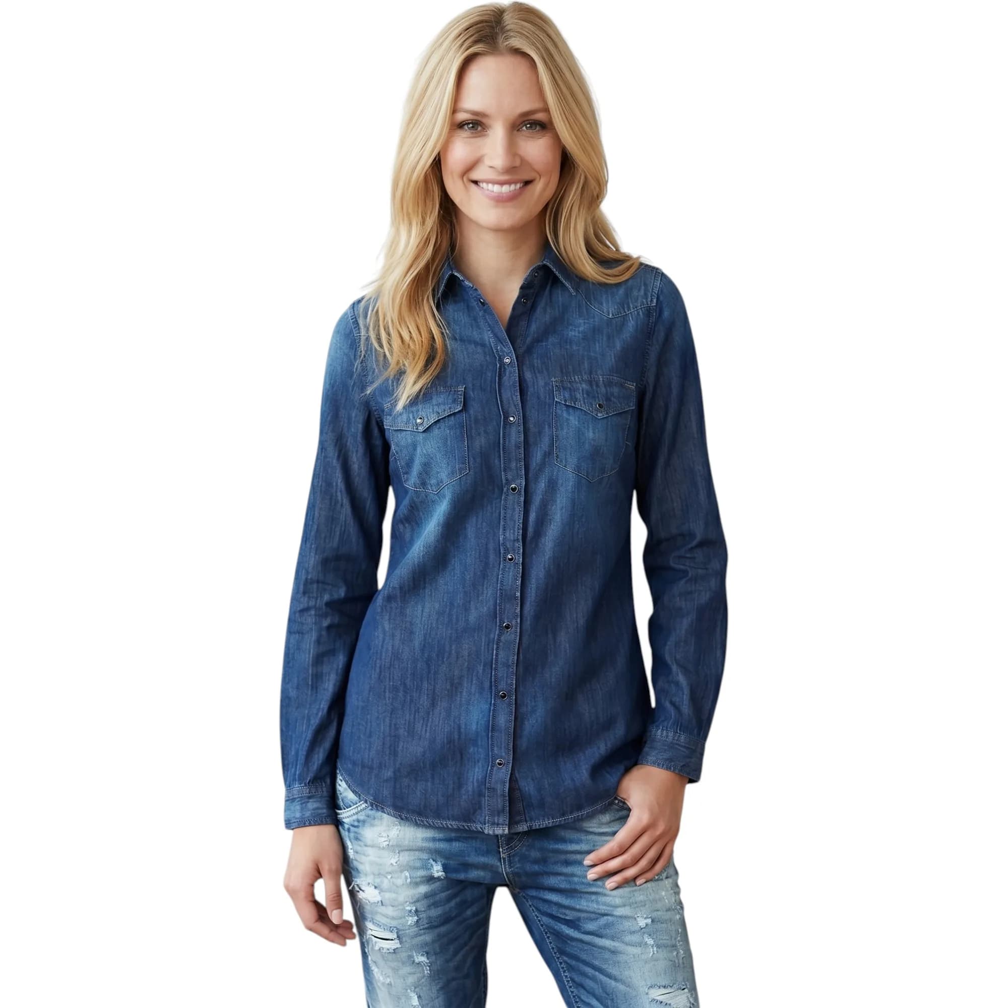 DIESEL DE PRATT Womens Denim Shirt