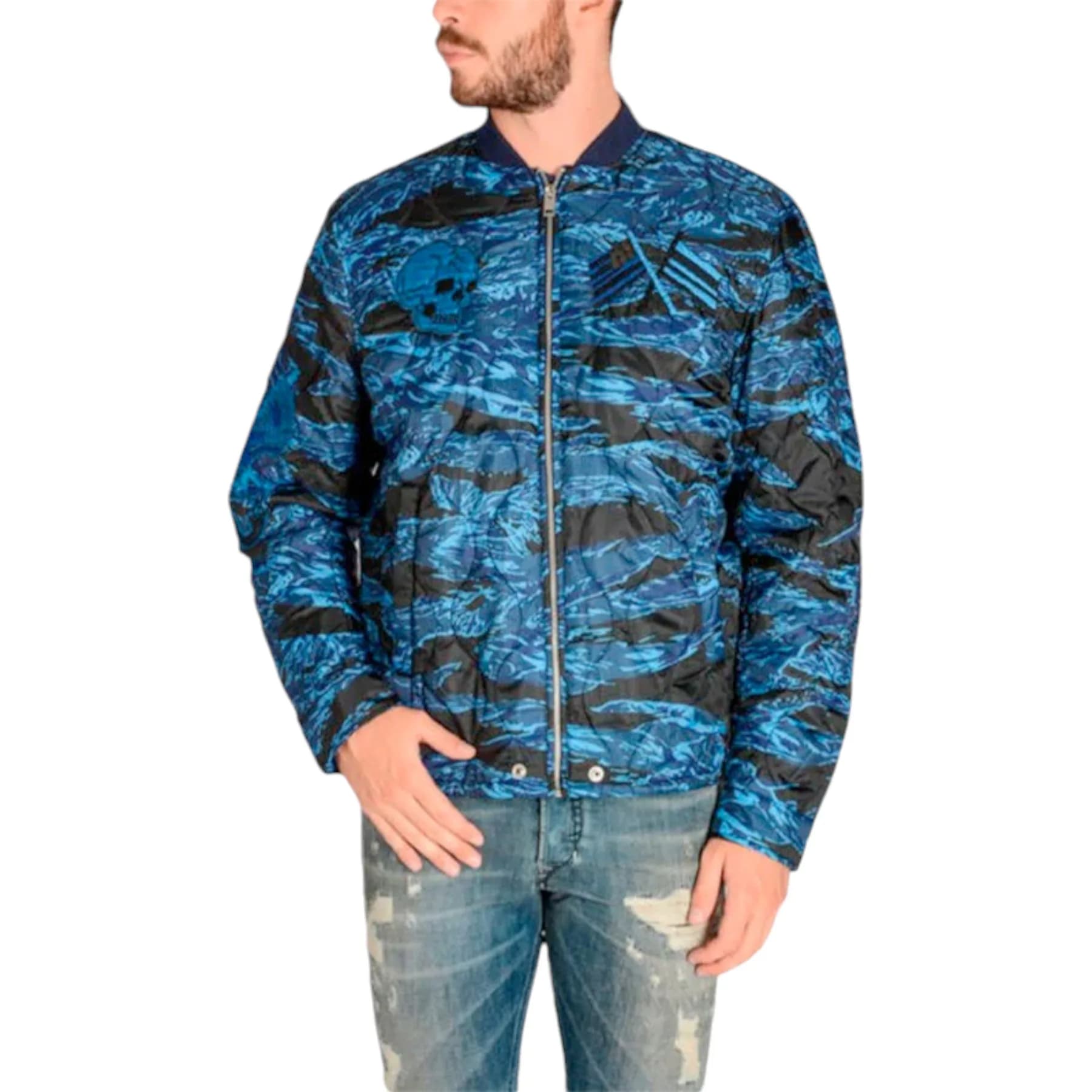 DIESEL W-CAMU Mens Bomber Jacket