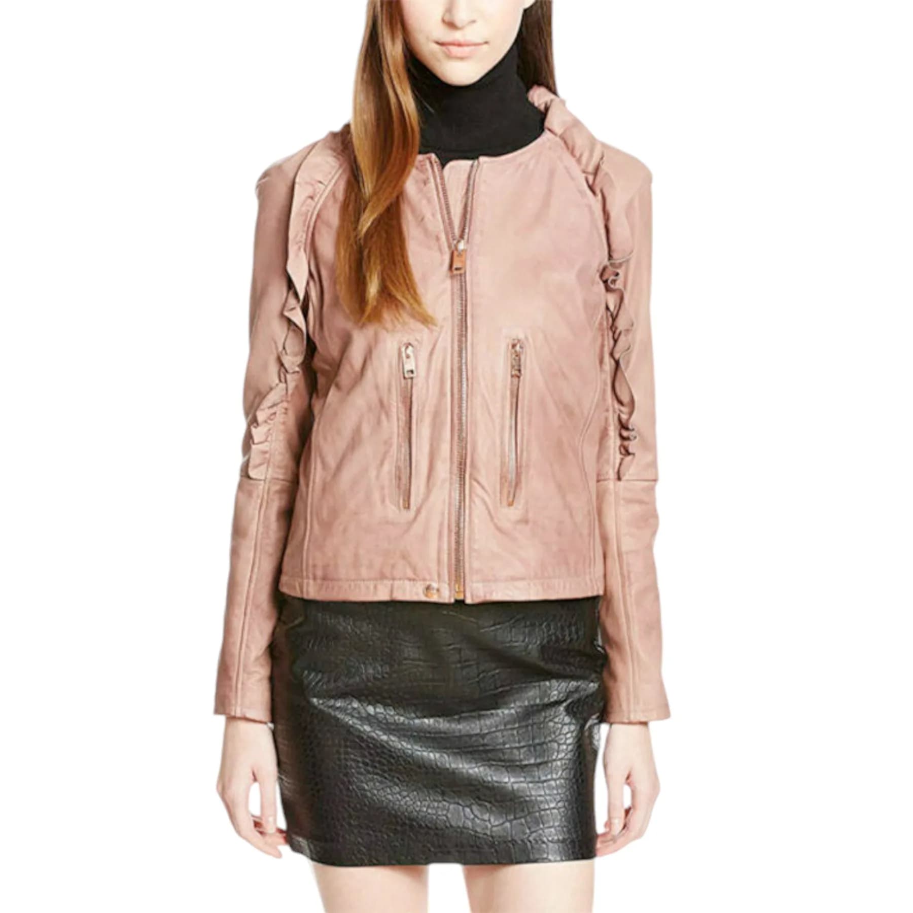 DIESEL L HEZE Womens Biker Slim Fit Jacket
