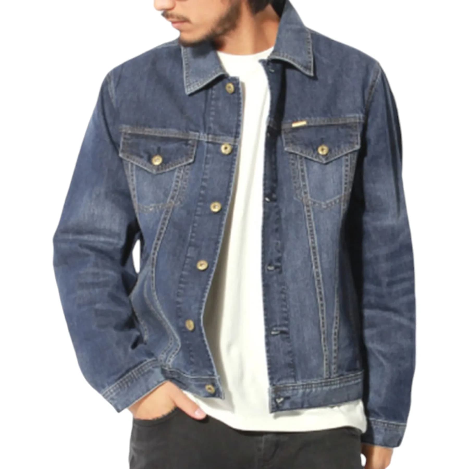 DIESEL NHILL 0IALA DENIM Mens Denim Jacket