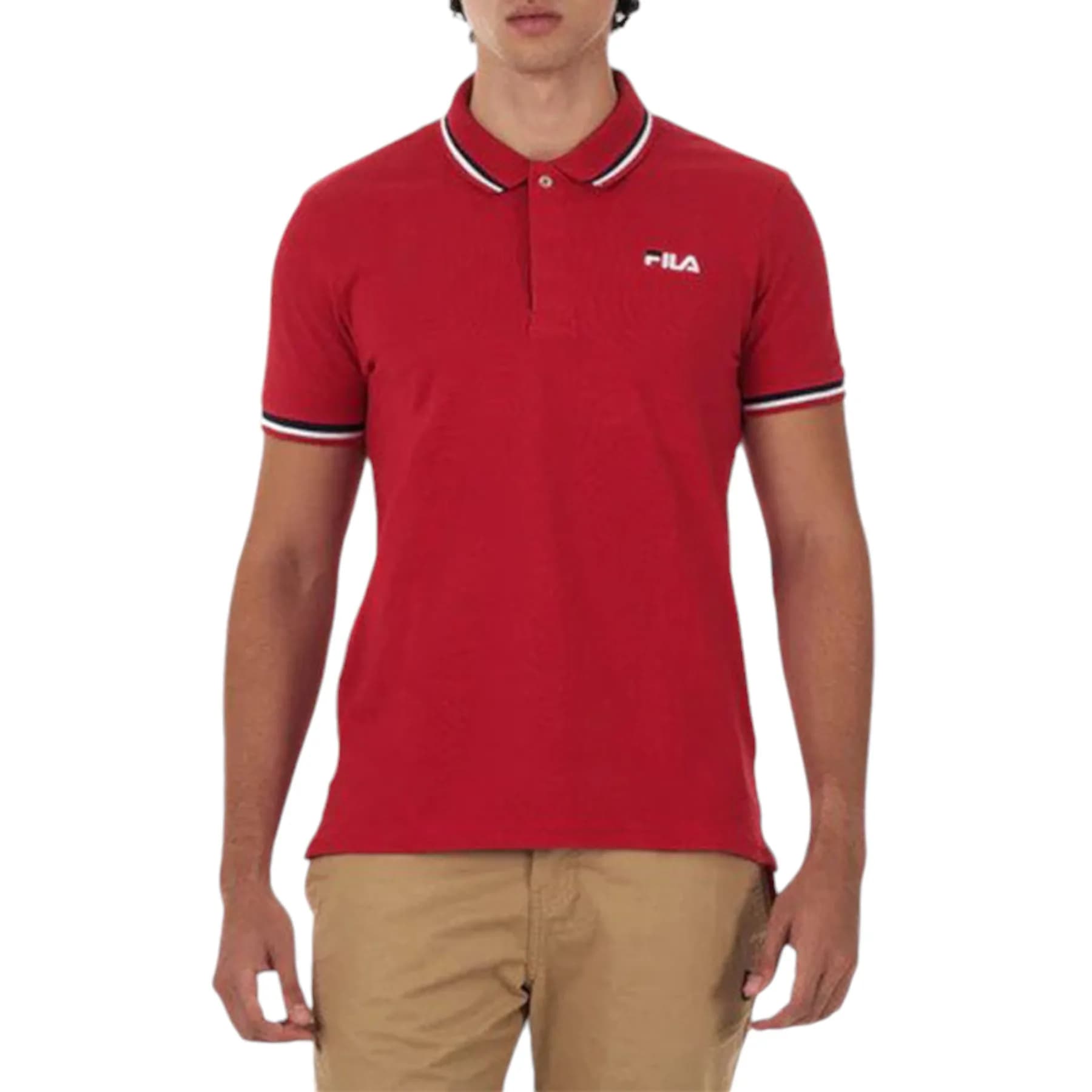 FILA Short Sleeve Mens Polo Shirt
