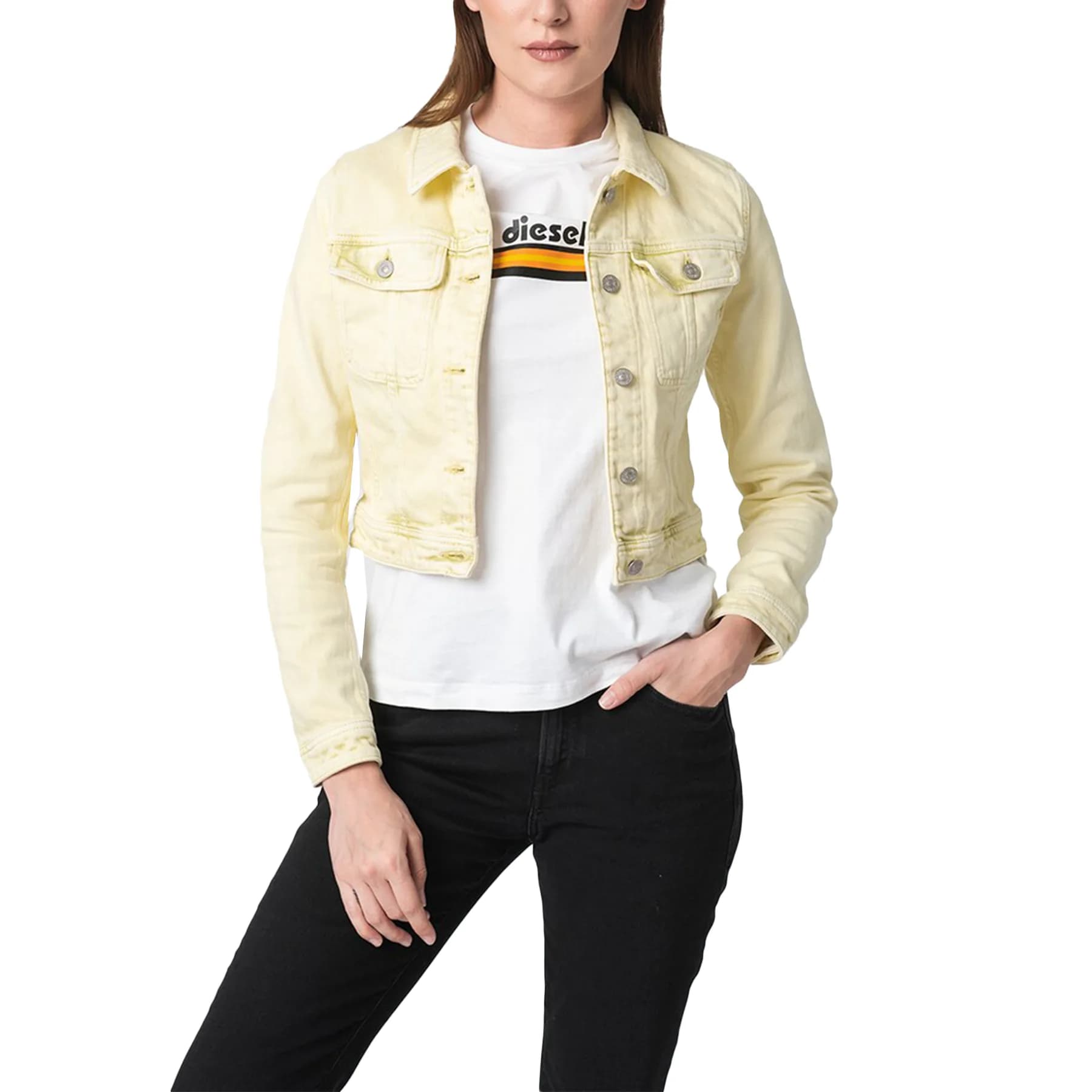 DIESEL DE-SLIMMY 09C93 Womens Denim Jacket 