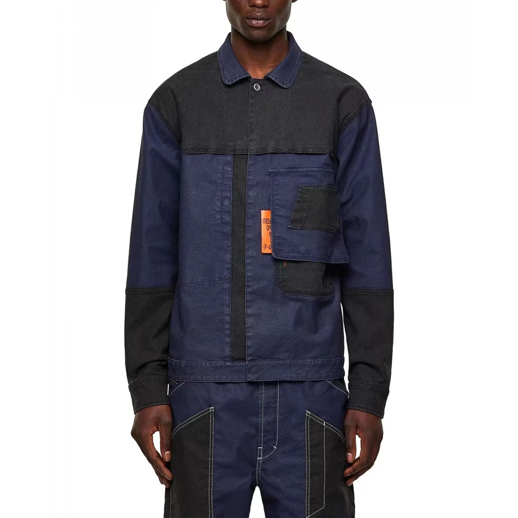 DIESEL D FETZ 0EEAW Mens Trucker Jacket