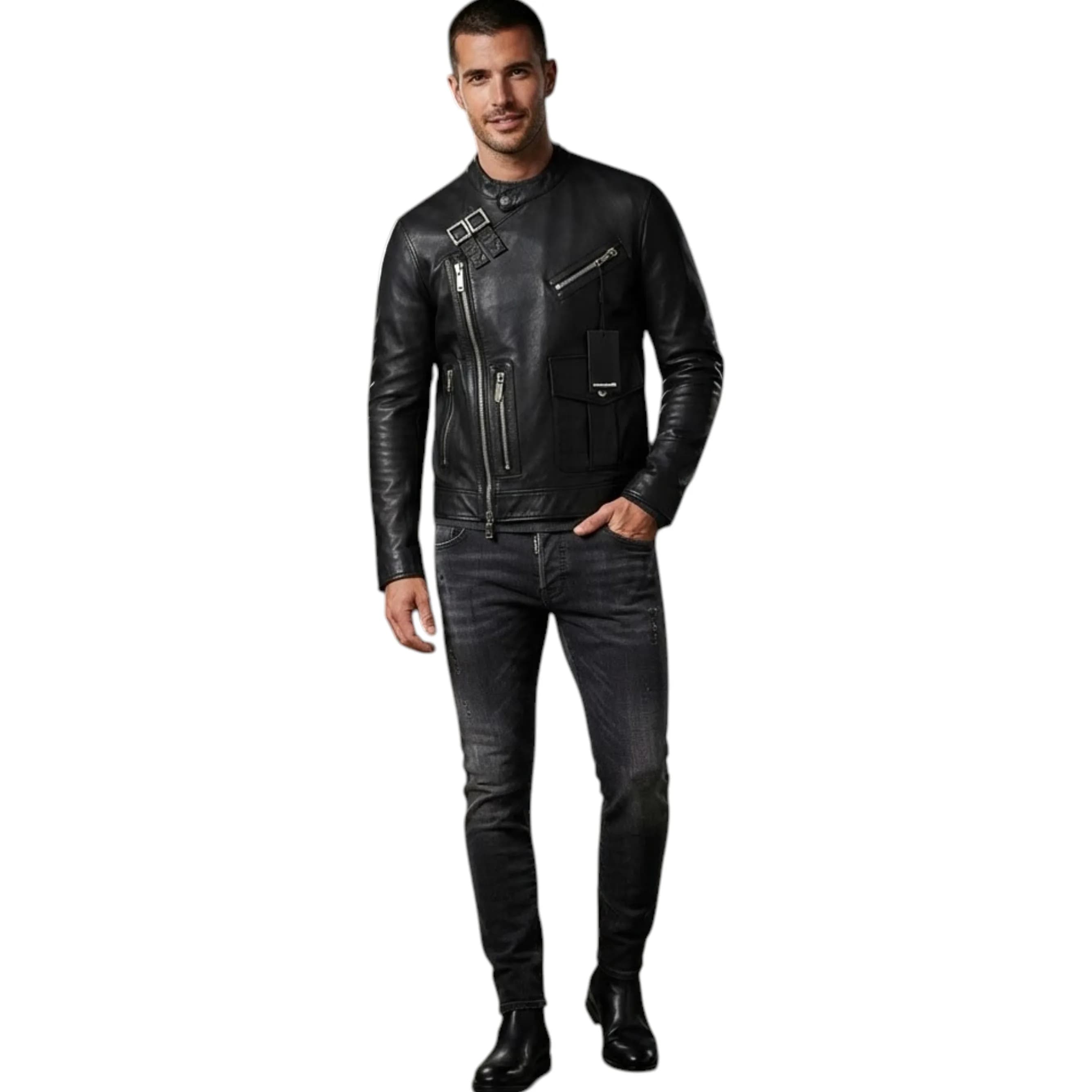 DSQUARED2 S71AN0198 Mens Biker Jacket