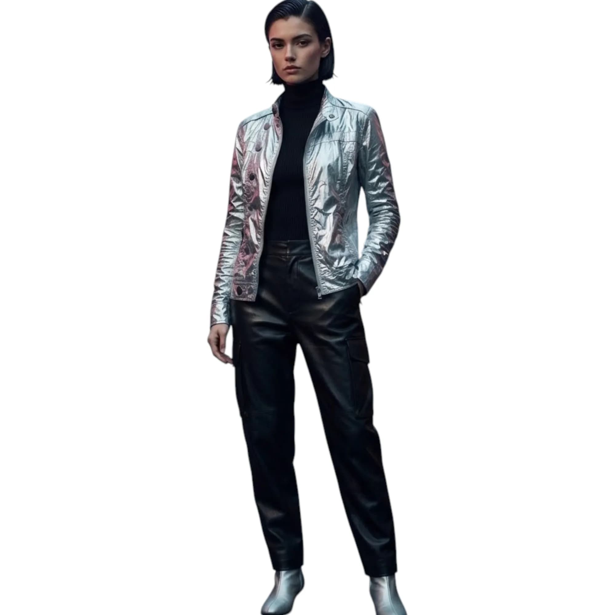 DIESEL JAT MATAL Womens Biker Jackets