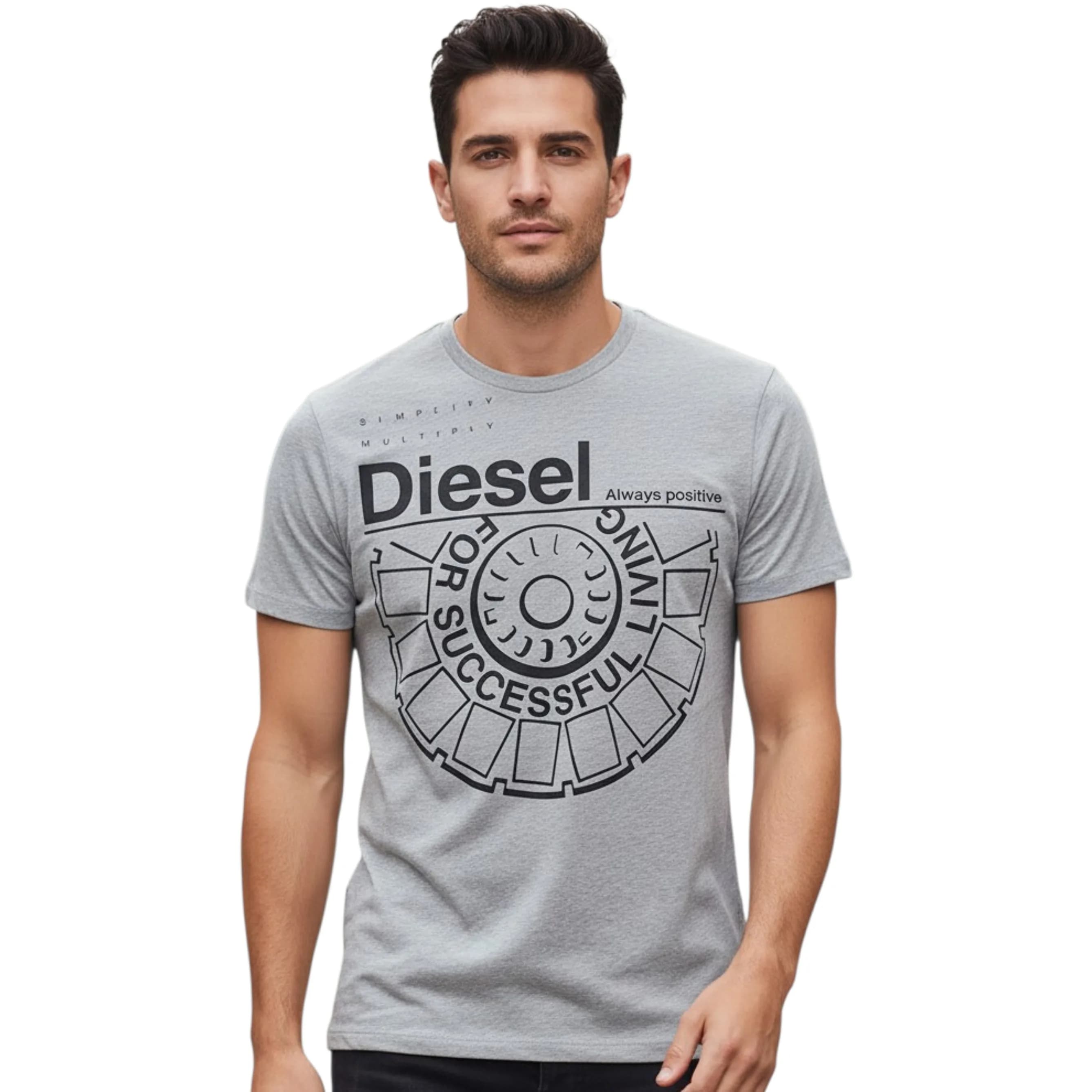 DIESEL T BALLOCK R 0R91B Mens T-Shirt 
