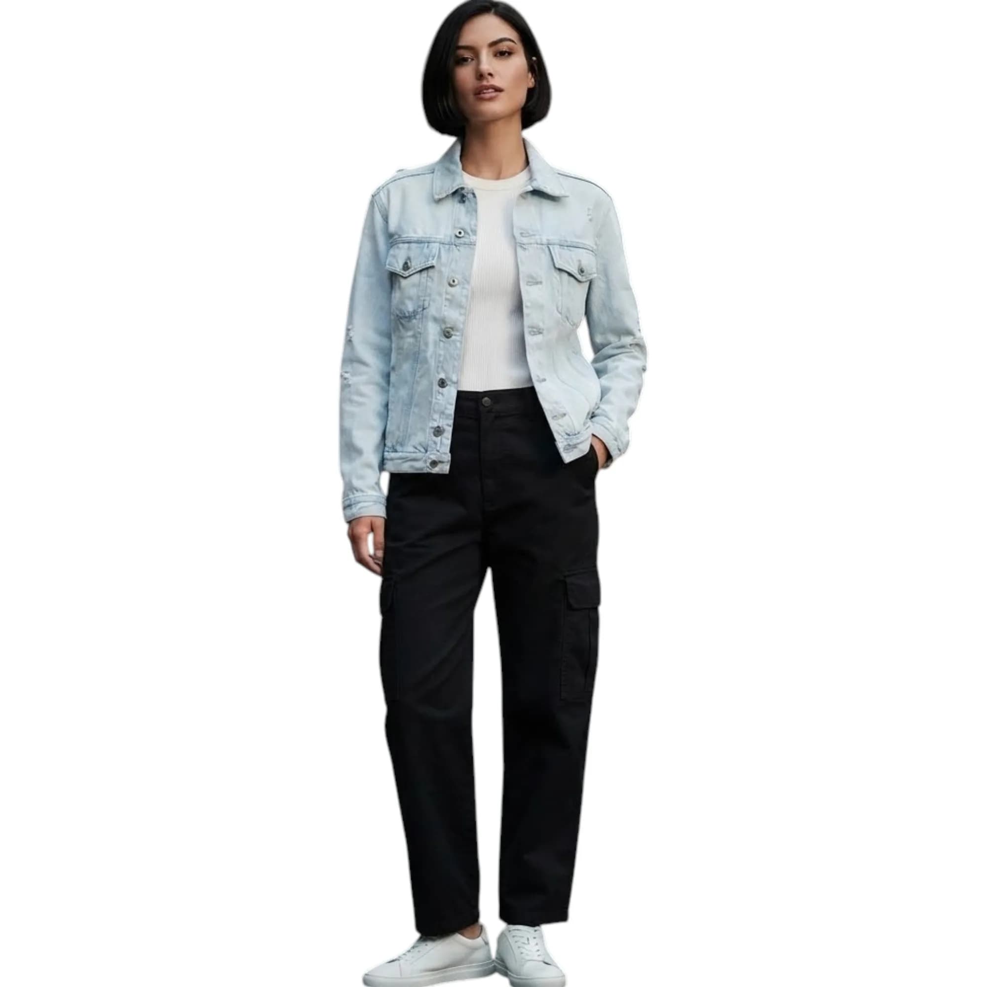 DIESEL DE VISE 084IR Womens Trucker Jacket