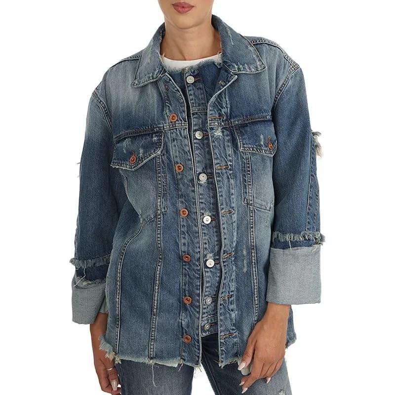 DIESEL DE VISEMAC Womens Denim Jacket 