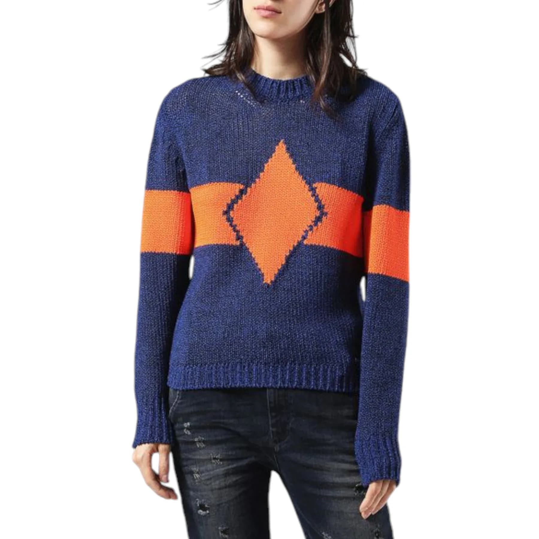 DIESEL M Rhombus 0NAMM 8CR Womens Sweatshirt