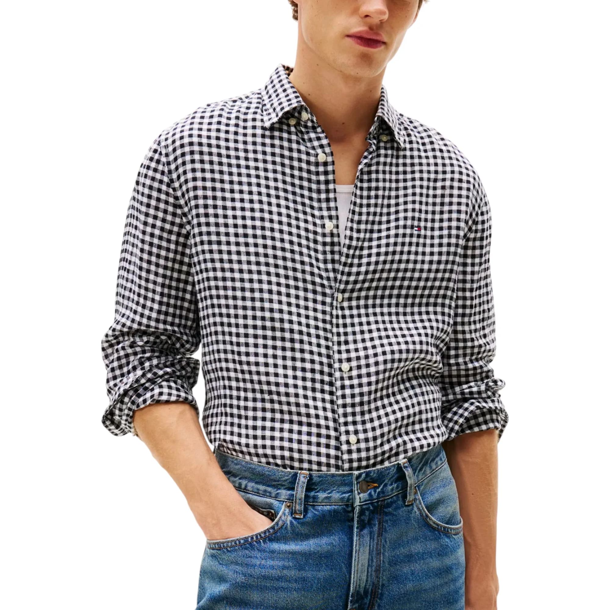 Tommy Hilfiger Oxford Shirts Gingham Checked Mens