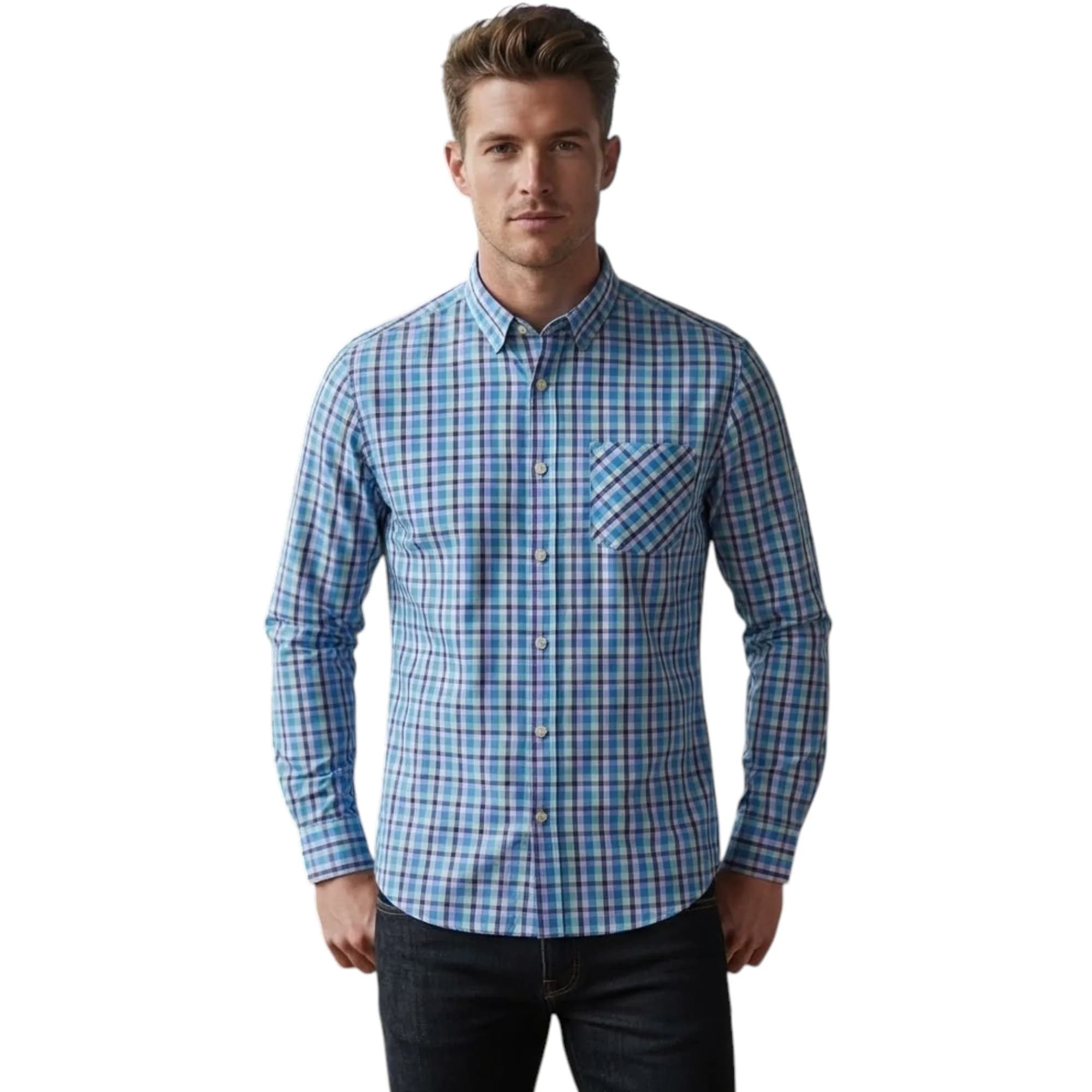Springfield Mens Regular Fit Check Shirts