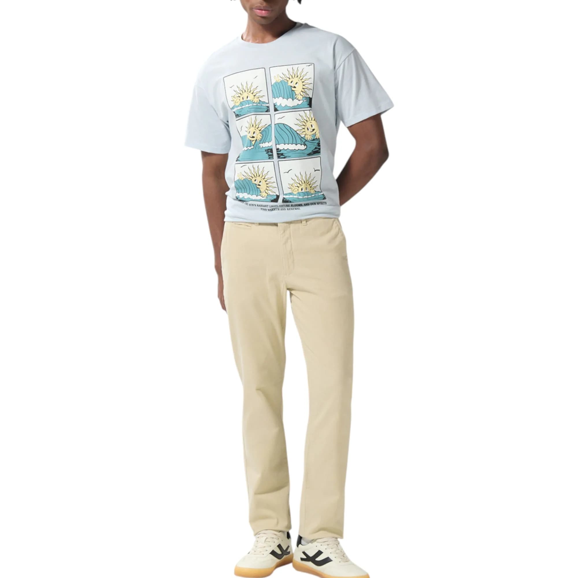 KOAJ Mens Slim Fit Chino Trousers