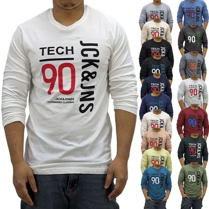 Jack & Jones Mens Long Sleeve T Shirts 