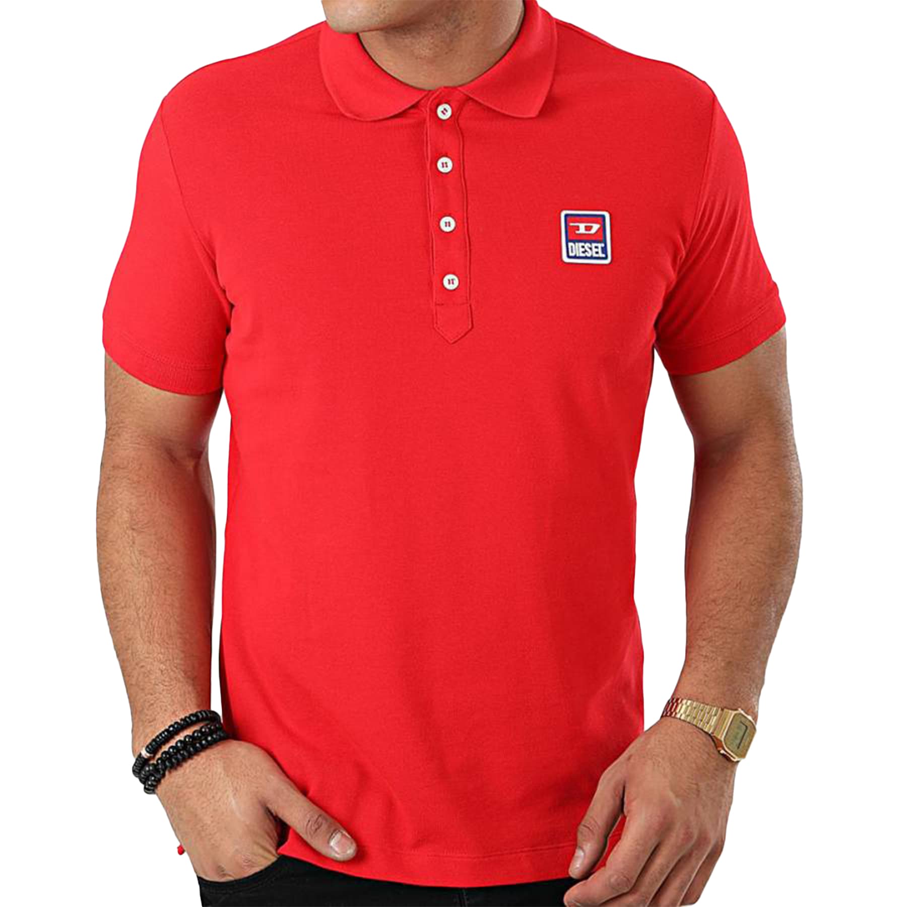 DIESEL T-Kal-Patch 00SAVB Mens Polo Shirts