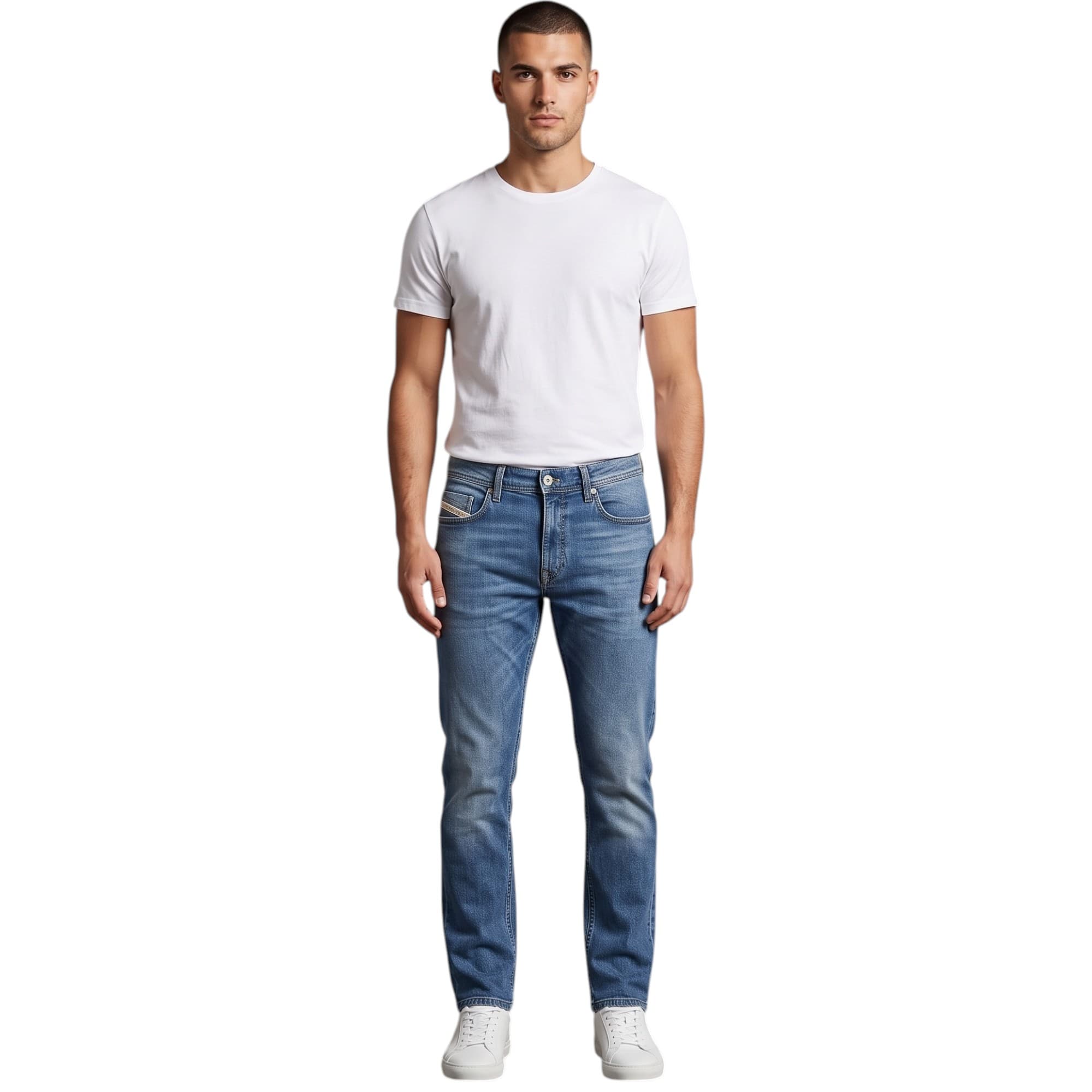 Diesel Buster R9A19 mens denim jeans front view regular fit