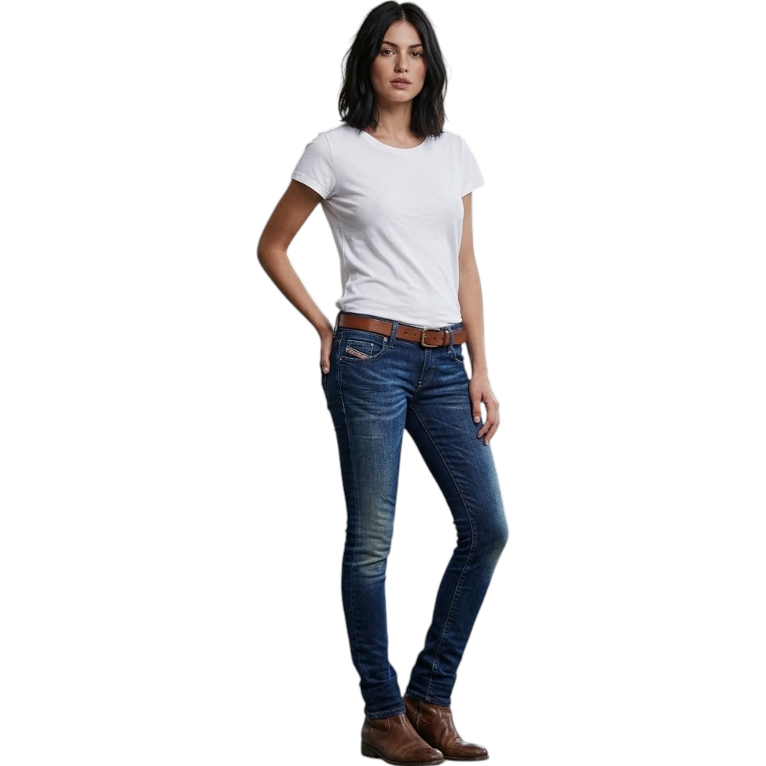 Diesel GRUPEE NE 0601L women's jogg jeans front view
