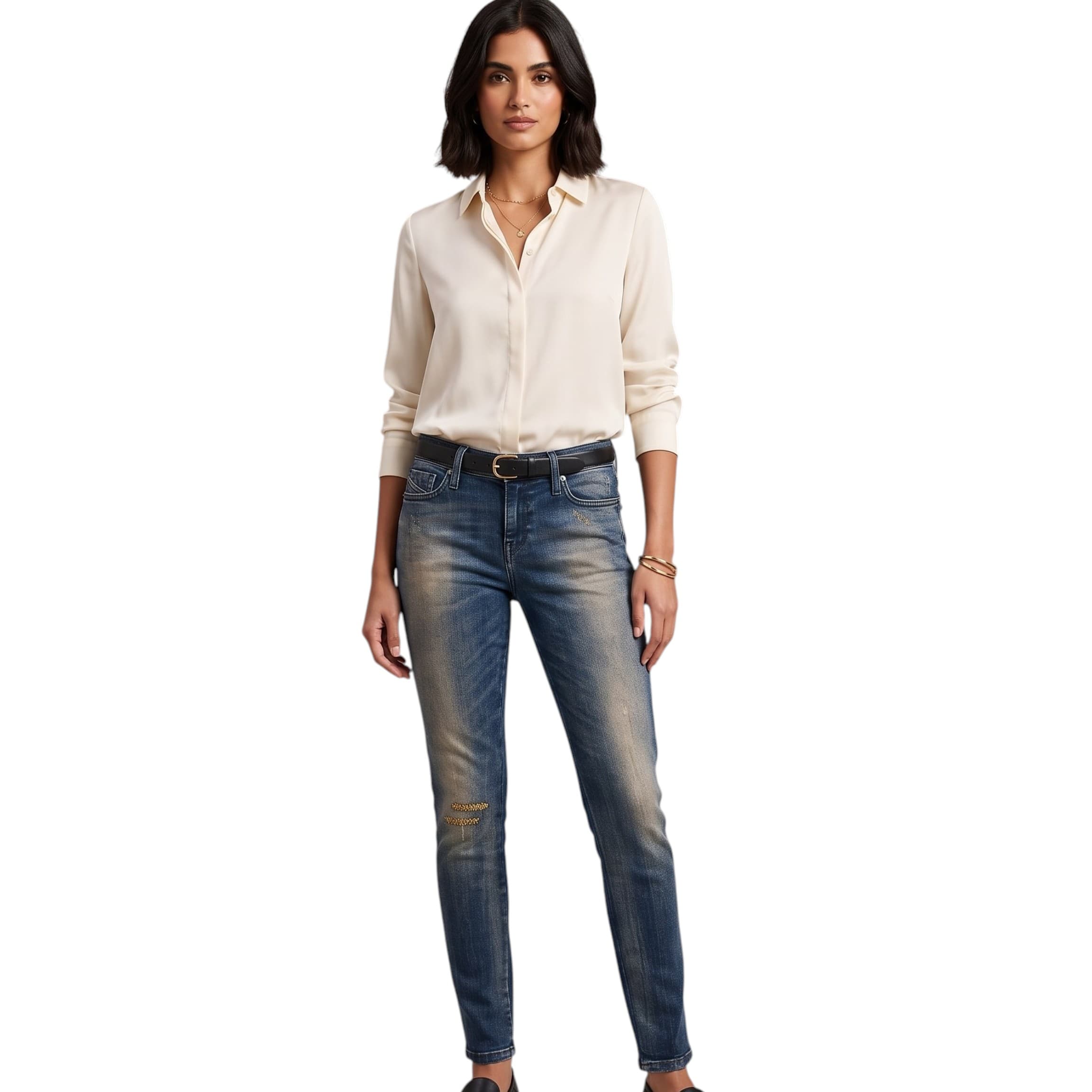 Diesel SKINZEE-LOW-S black super slim skinny jeans front view