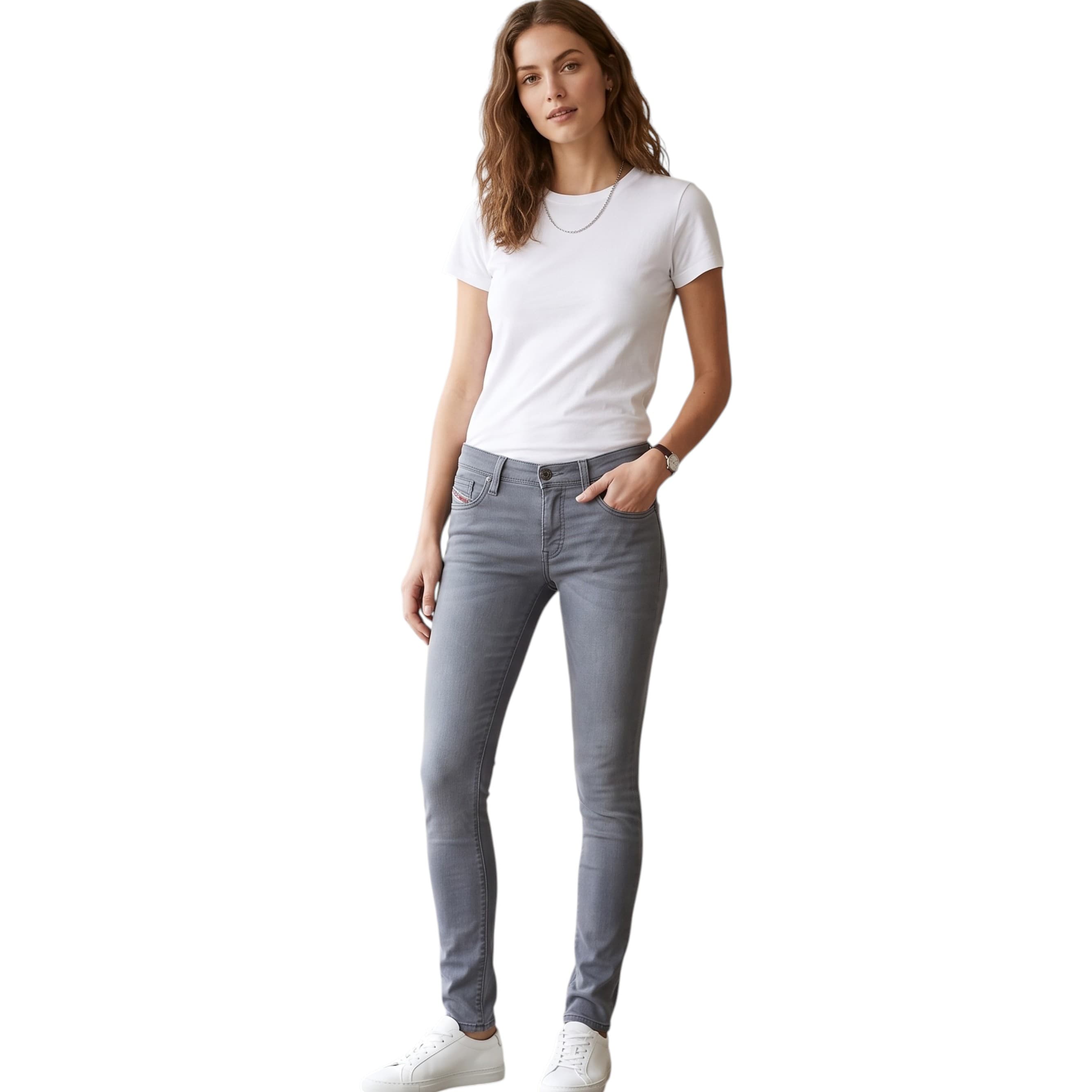 Diesel SKINZEE NE 0674H women's jogg jeans front view