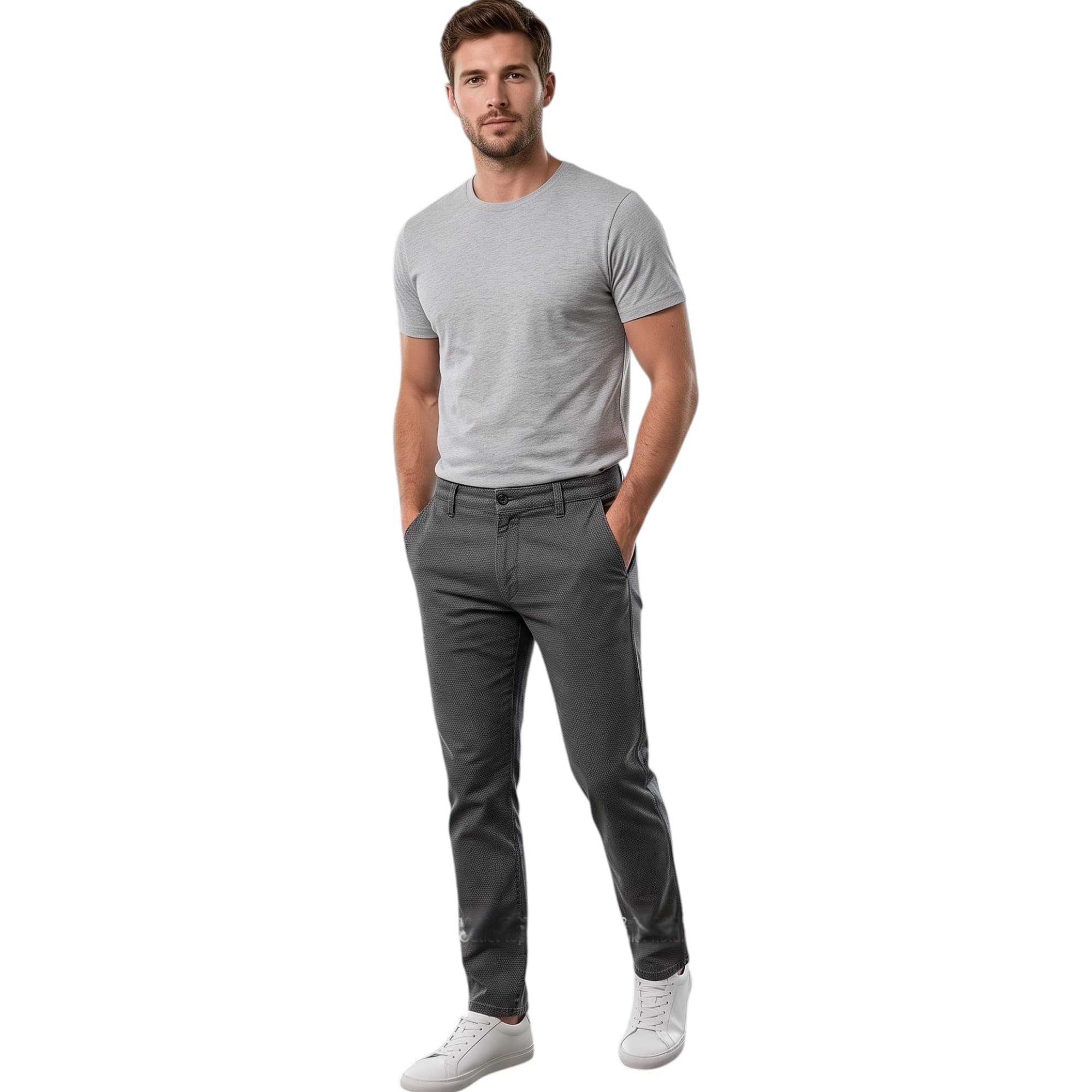 Armani Jeans grey men's denim jeans front view