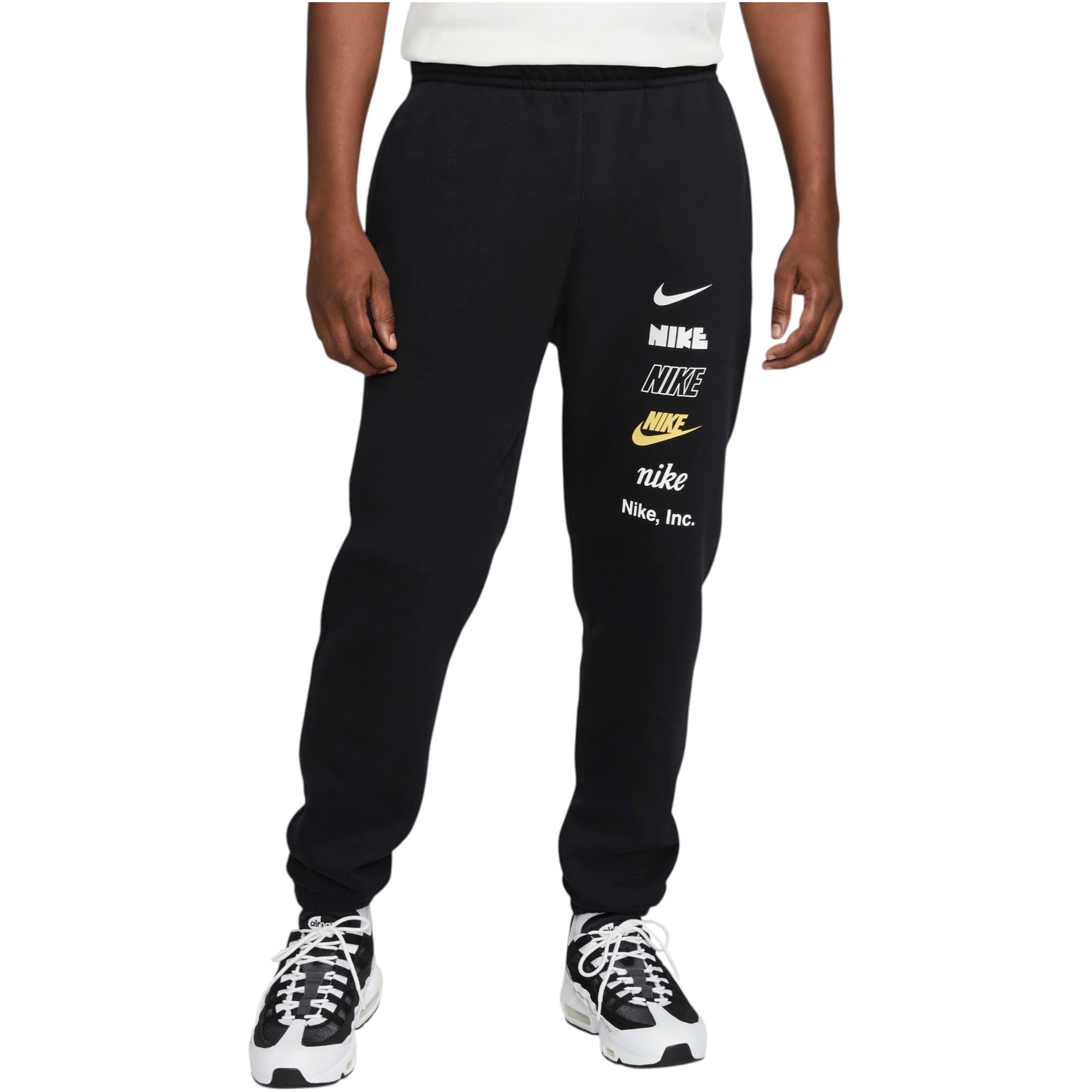 Nike Club BB Stacked Logo black men's jogger front view