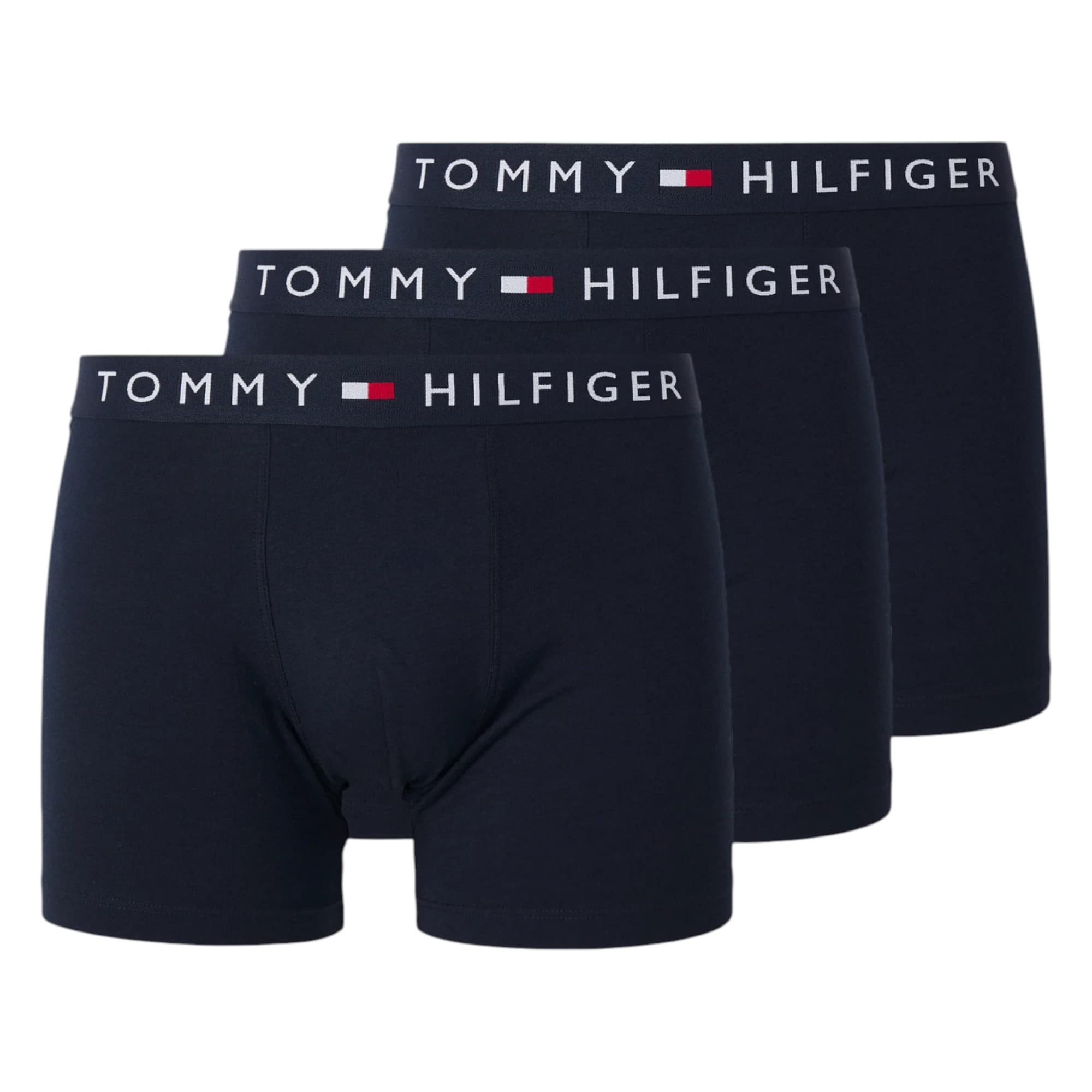 Tommy Hilfiger navy mens trunks front view