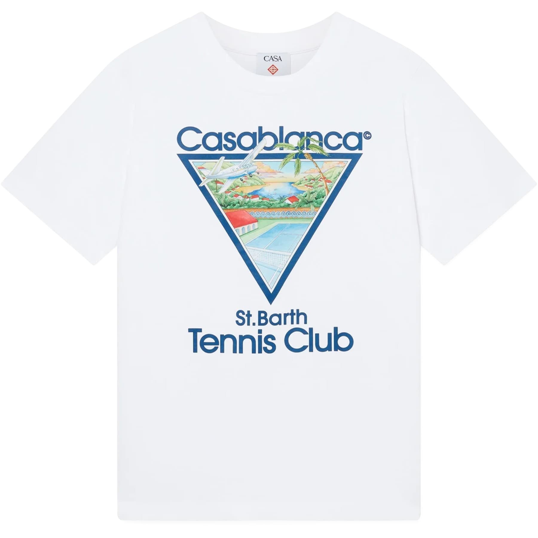 CASABLANCA Tennis Club Icon white men's t-shirt front view