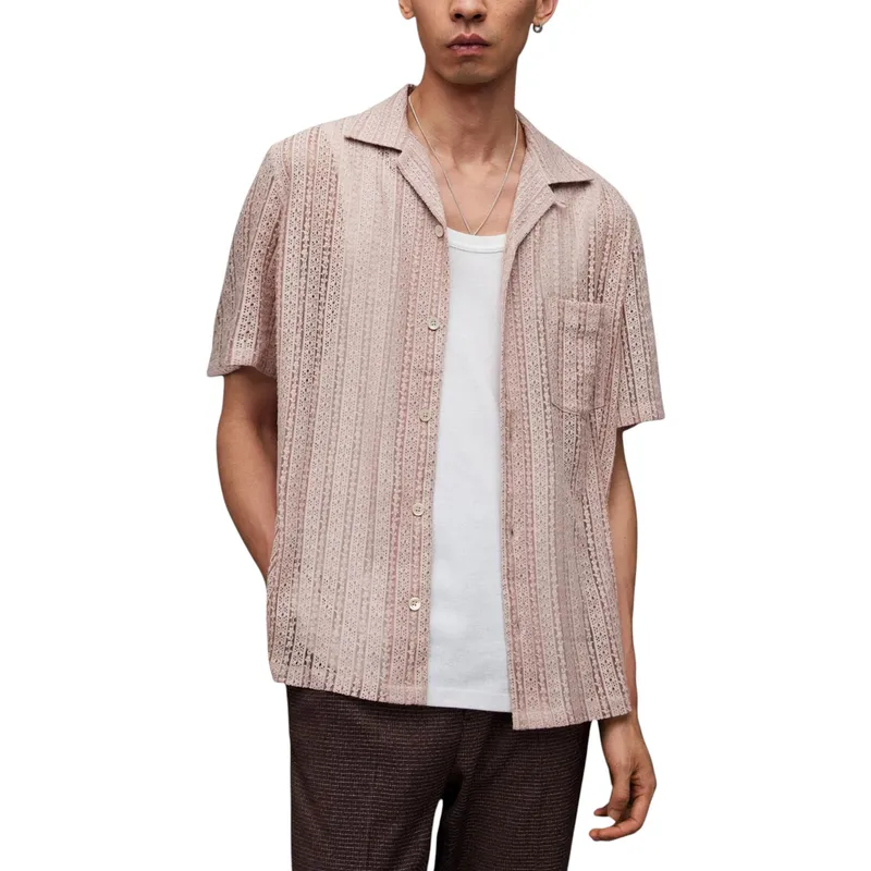 all saints mens shirt short...