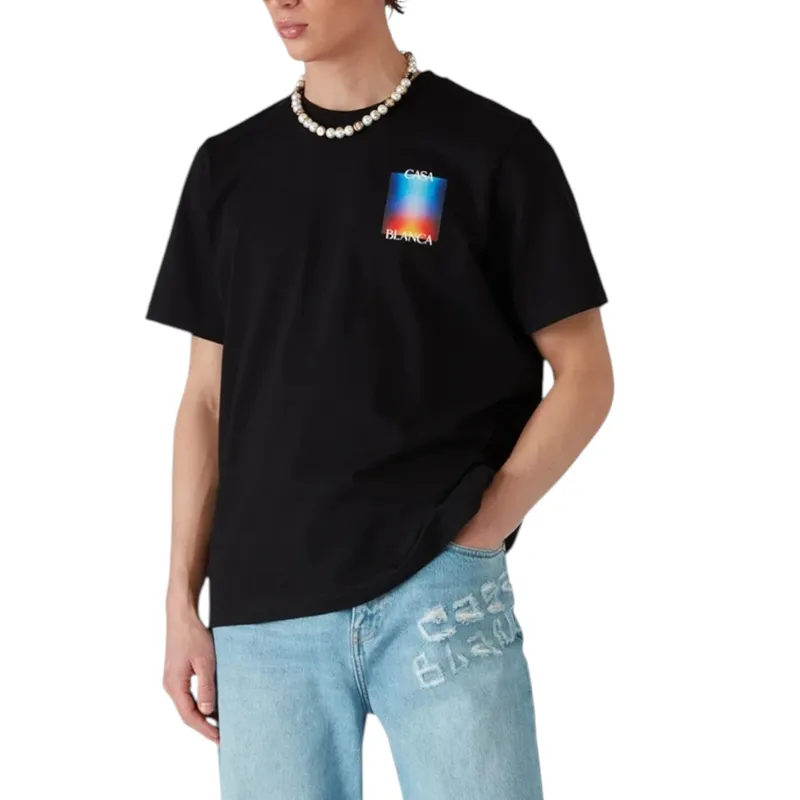 casablanca mens t shirts gradient...