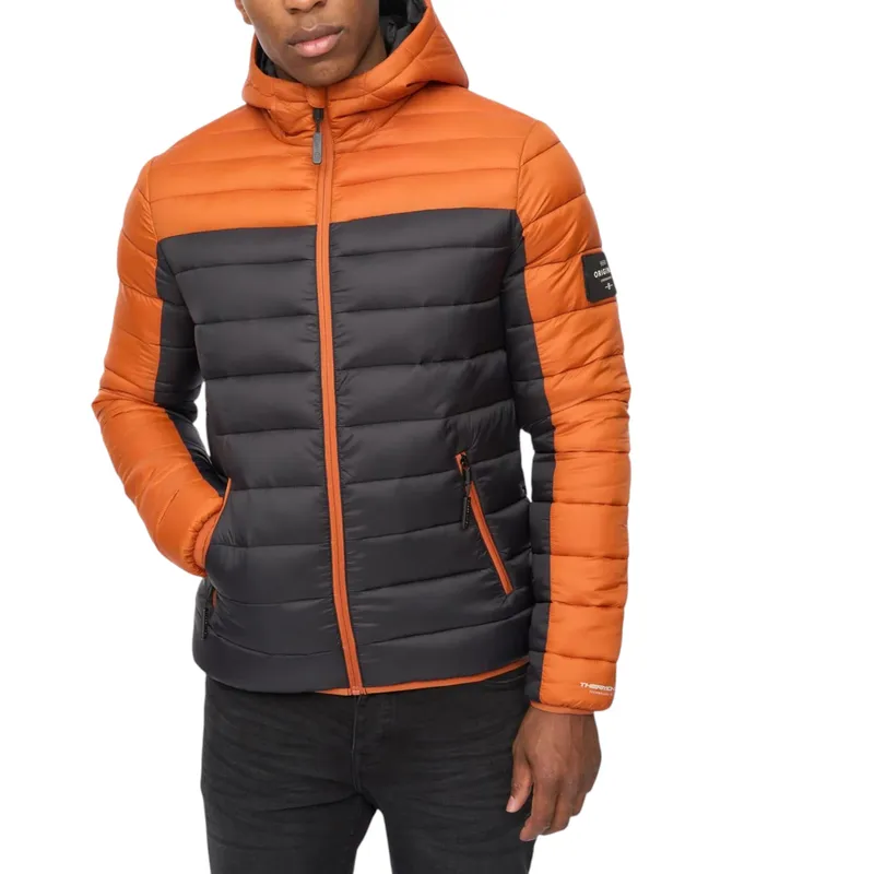 crosshatch mens puffer jacket lightweight...