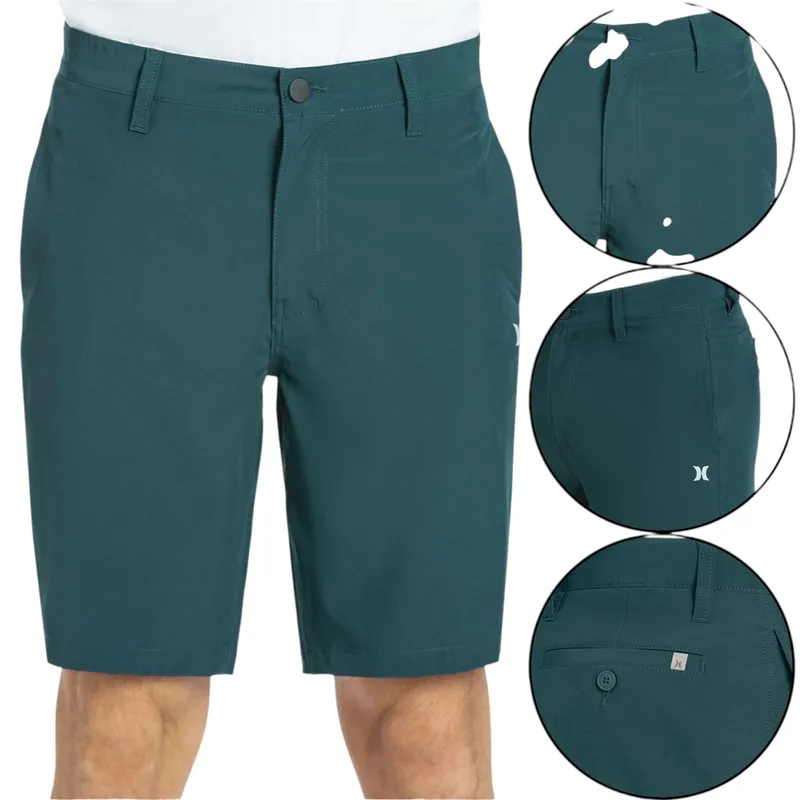 hurley mens shorts chino polyester...