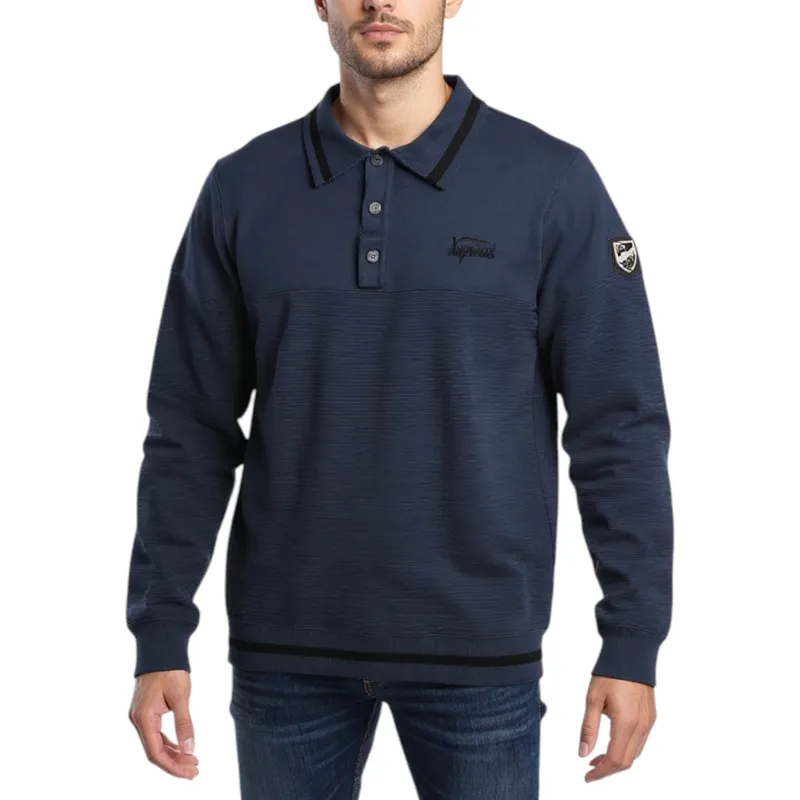 kaporal mens polo jumper sweatshirt...