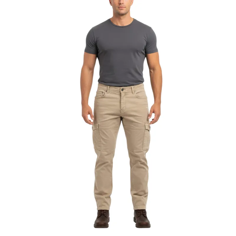 mens cargo trousers regular fit...