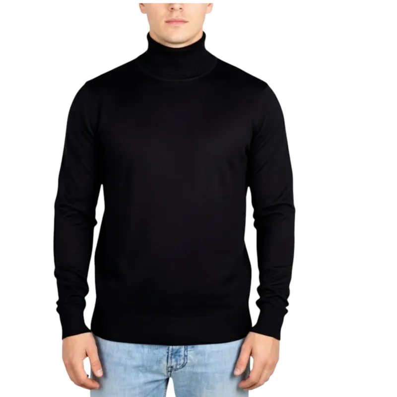 mens jumper turtle neck stretch...