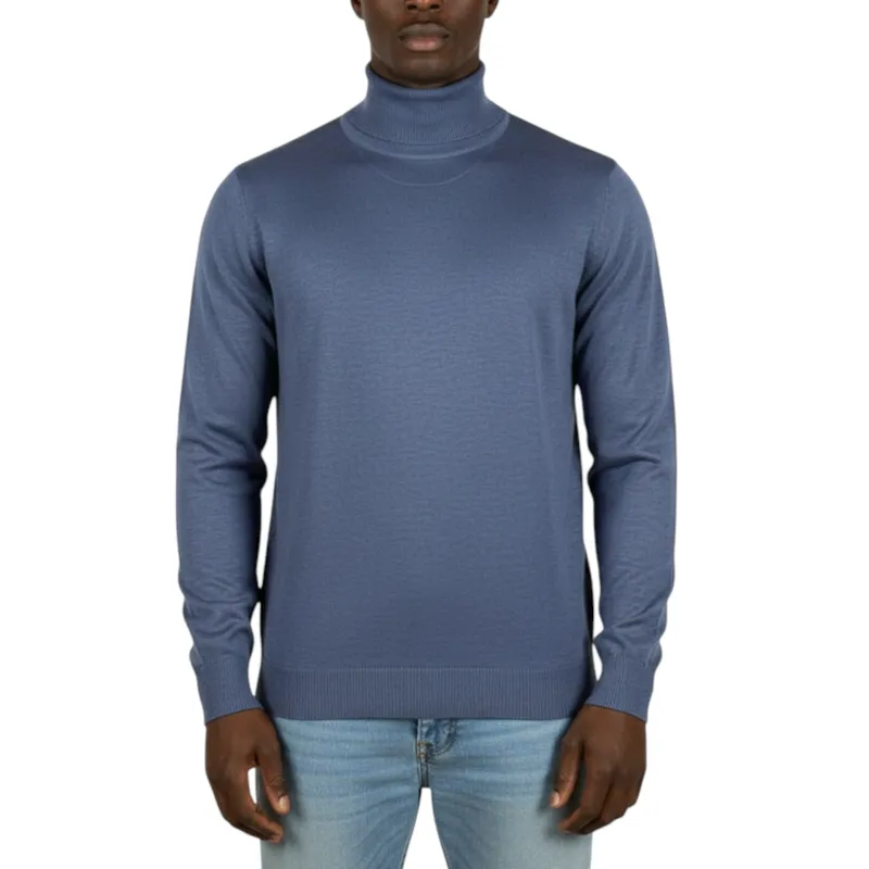 mens jumper turtle neck stretch...