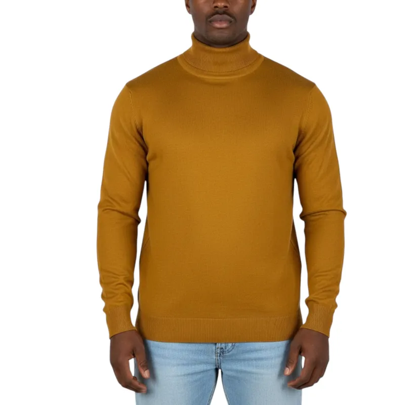 mens jumper turtle neck stretch...