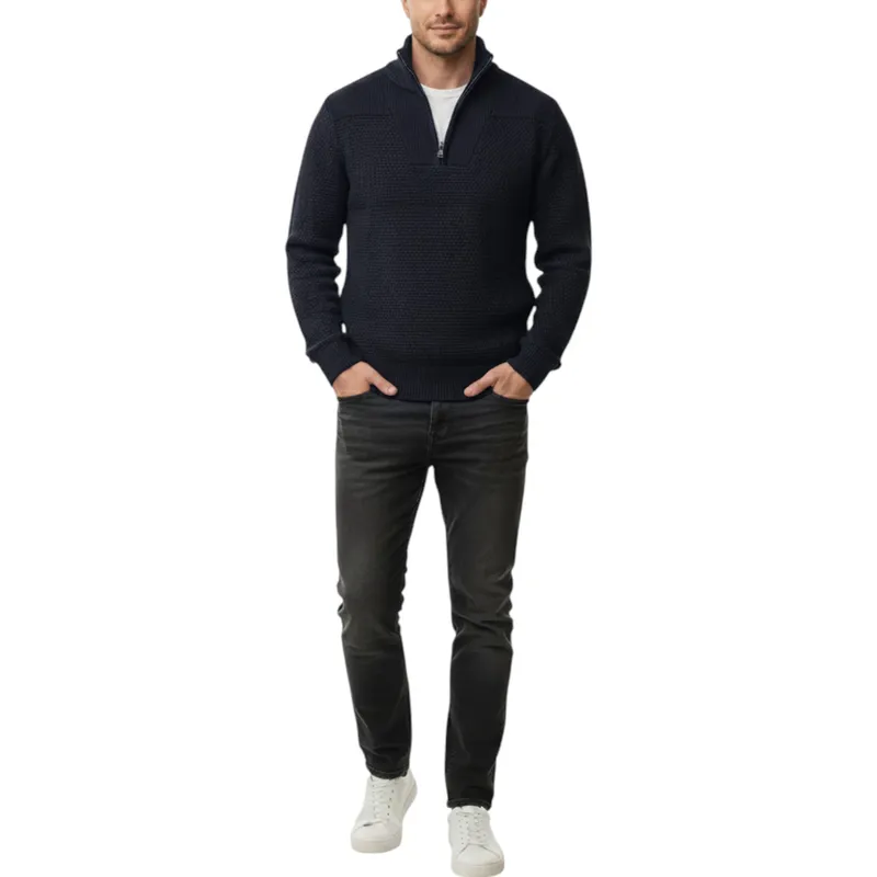 new look mens sweatshirt quarter...